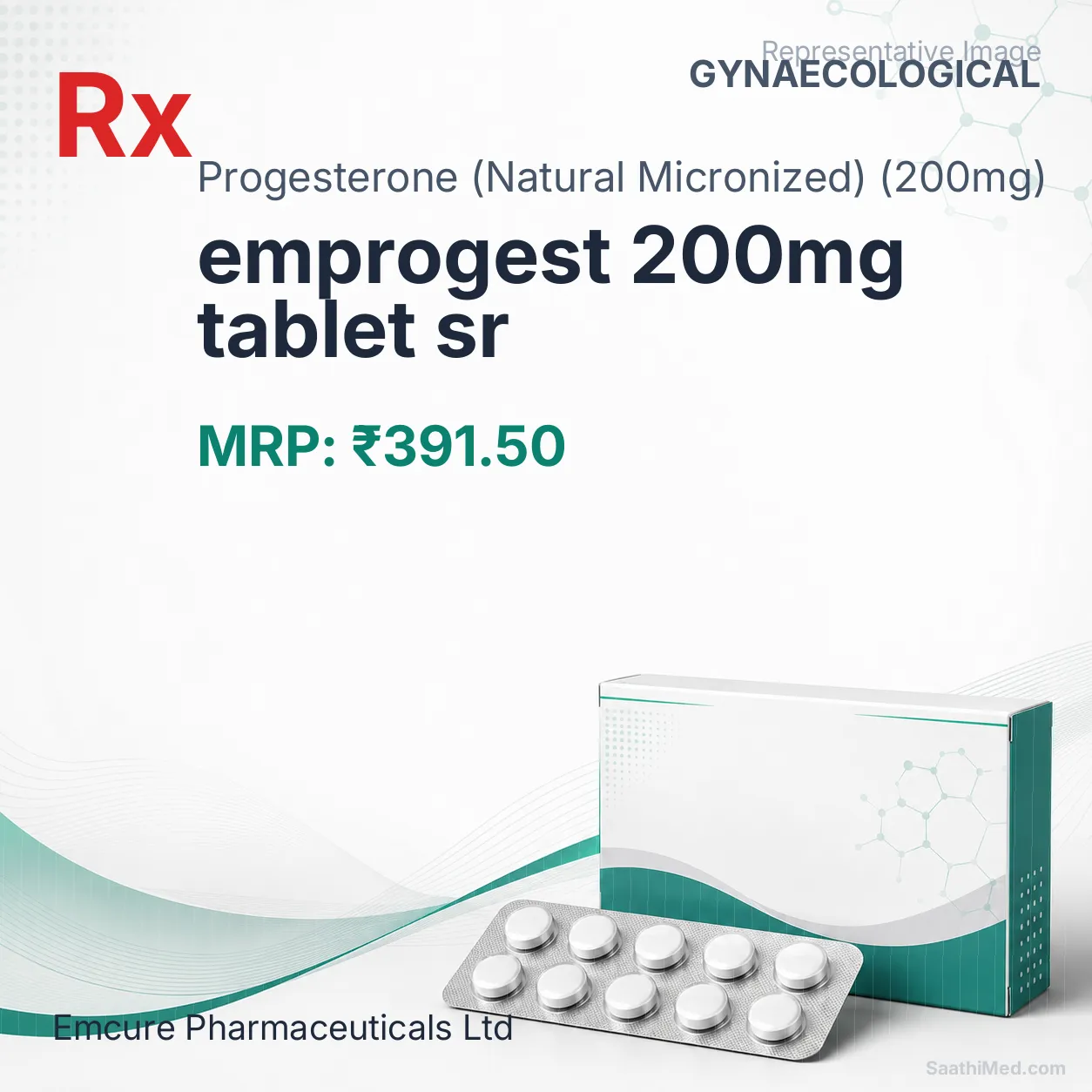 emprogest 200mg tablet sr Allopathy (Progesterone (Natural Micronized) (200mg)) - Uses in Hindi, Side Effects, Substitutes & Price in India