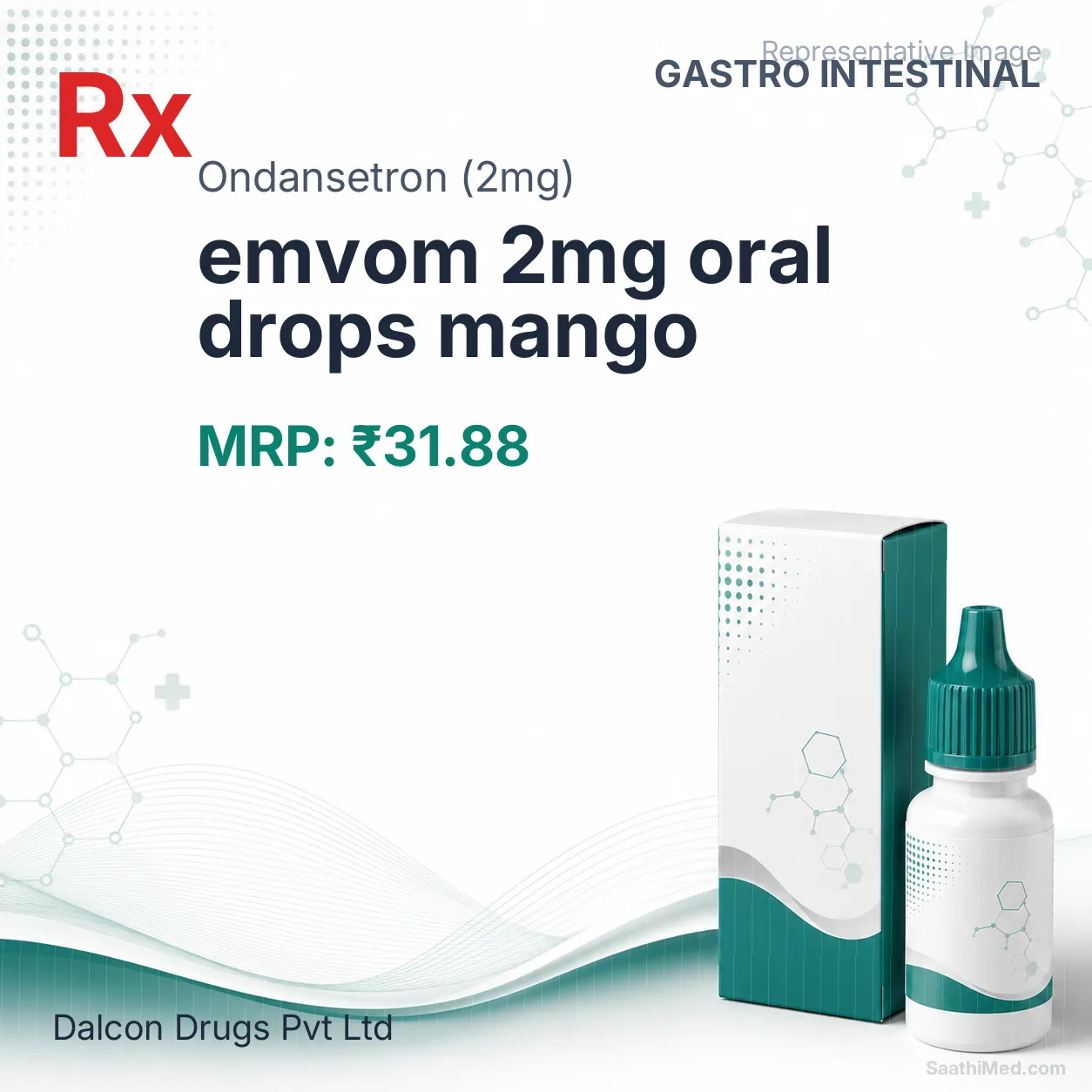 emvom 2mg oral drops mango Allopathy (Ondansetron (2mg)) - Uses in Hindi, Side Effects, Substitutes & Price in India