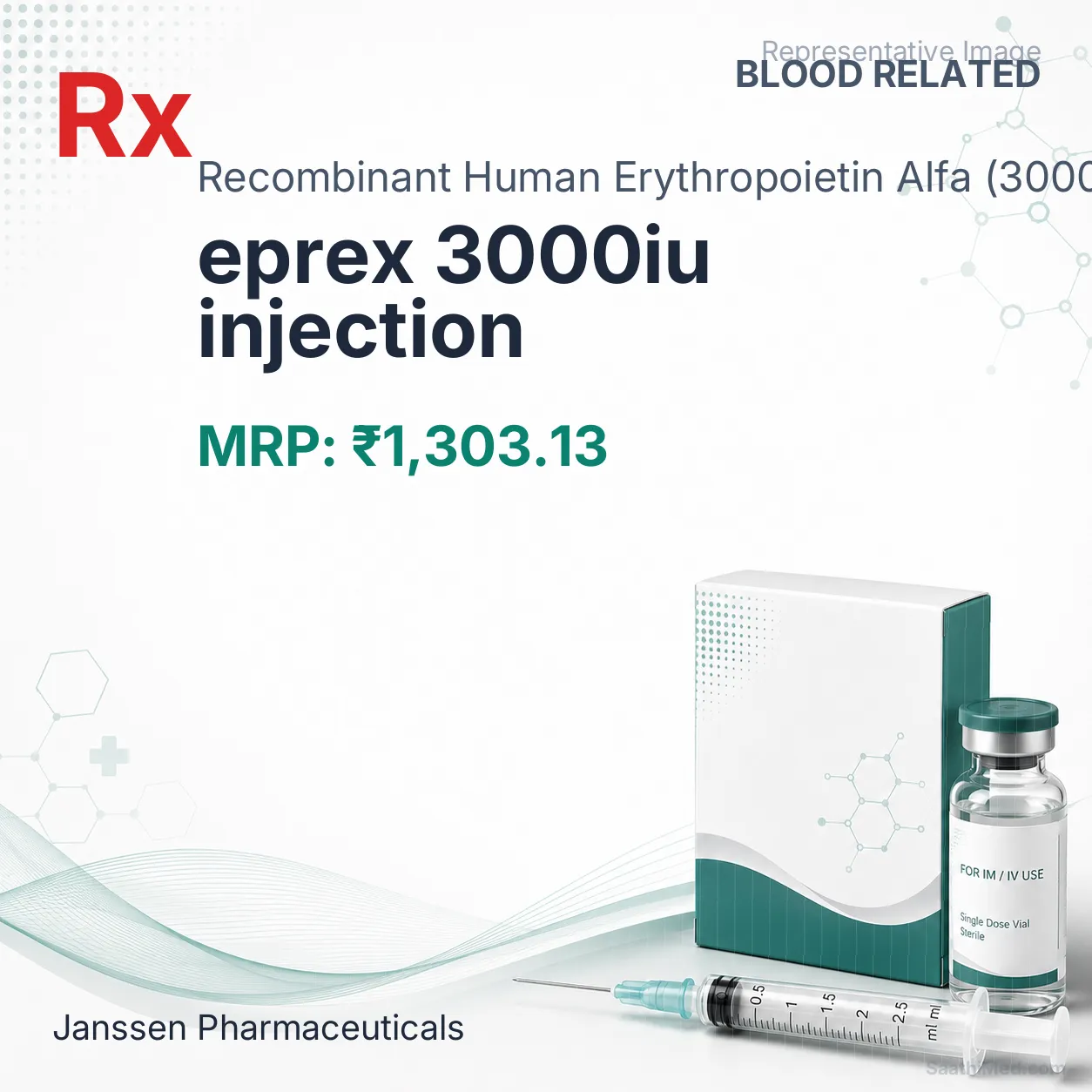 eprex 3000iu injection Allopathy (Recombinant Human Erythropoietin Alfa (3000IU)) - Uses in Hindi, Side Effects, Substitutes & Price in India