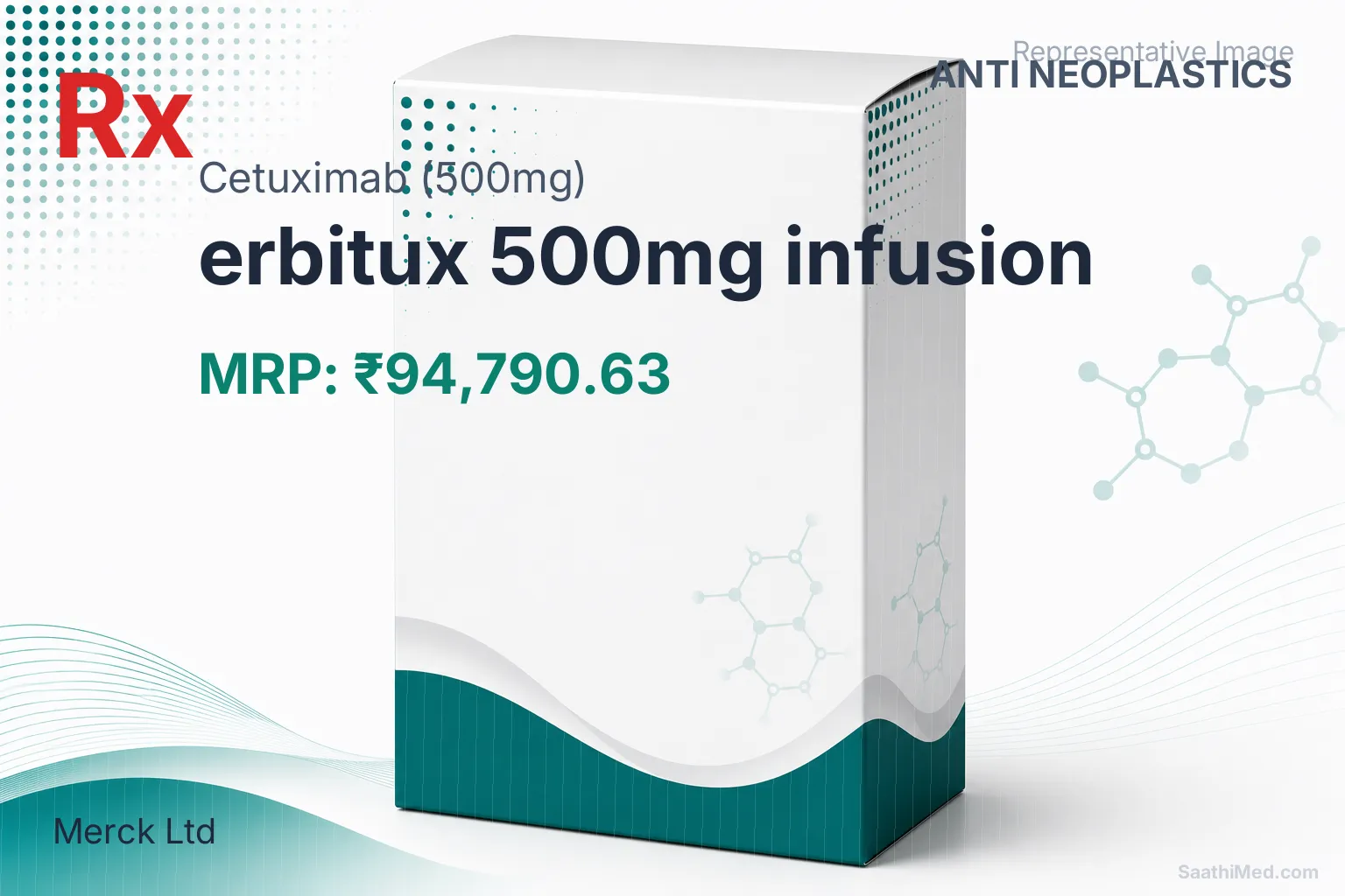 erbitux 500mg infusion Allopathy (Cetuximab (500mg)) - Uses in Hindi, Side Effects, Substitutes & Price in India