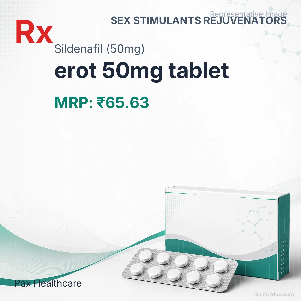 erot 50mg tablet Allopathy (Sildenafil (50mg)) - Uses in Hindi, Side Effects, Substitutes & Price in India