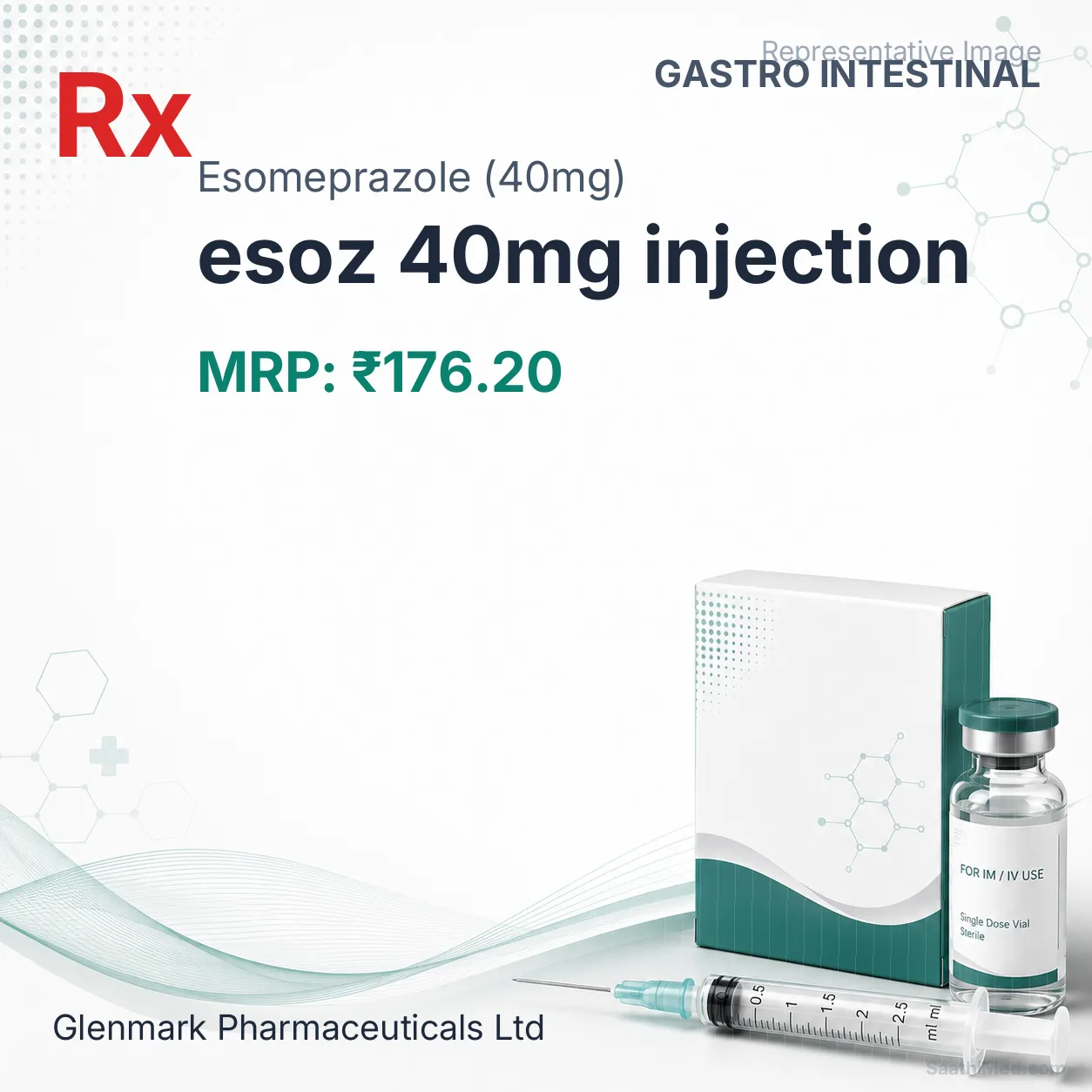 esoz 40mg injection Allopathy (Esomeprazole (40mg)) - Uses in Hindi, Side Effects, Substitutes & Price in India