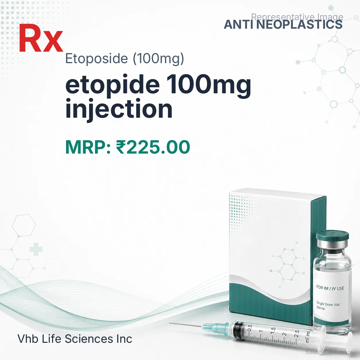 etopide 100mg injection Allopathy (Etoposide (100mg)) - Uses in Hindi, Side Effects, Substitutes & Price in India