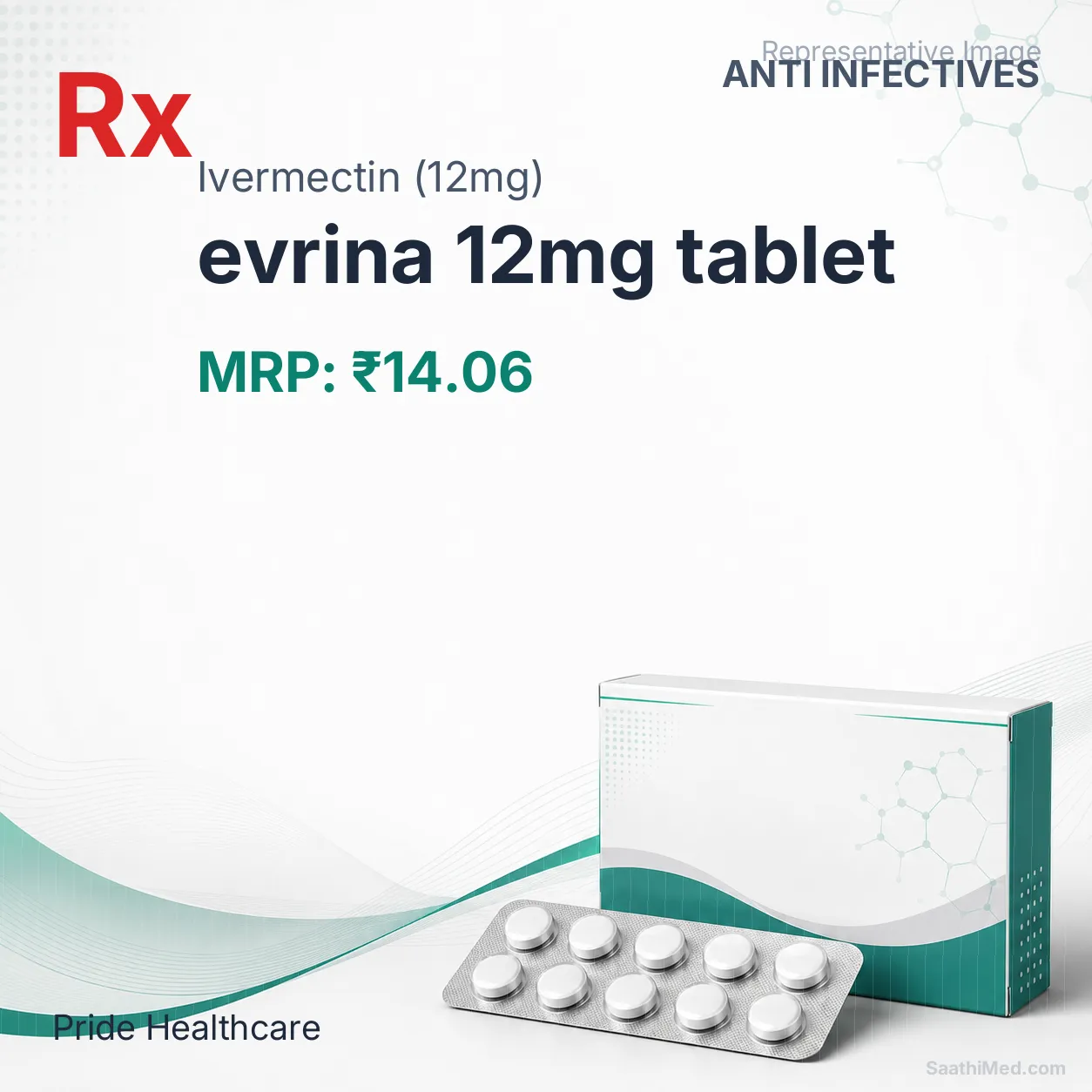 evrina 12mg tablet Allopathy (Ivermectin (12mg)) - Uses in Hindi, Side Effects, Substitutes & Price in India