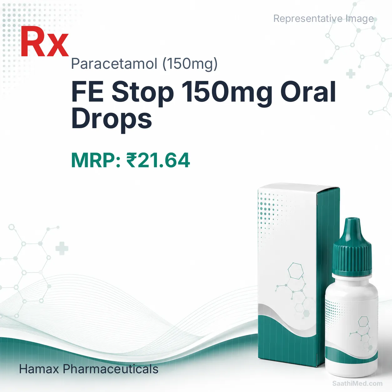FE Stop 150mg Oral Drops Allopathy (Paracetamol (150mg)) - Uses in Hindi, Side Effects, Substitutes & Price in India