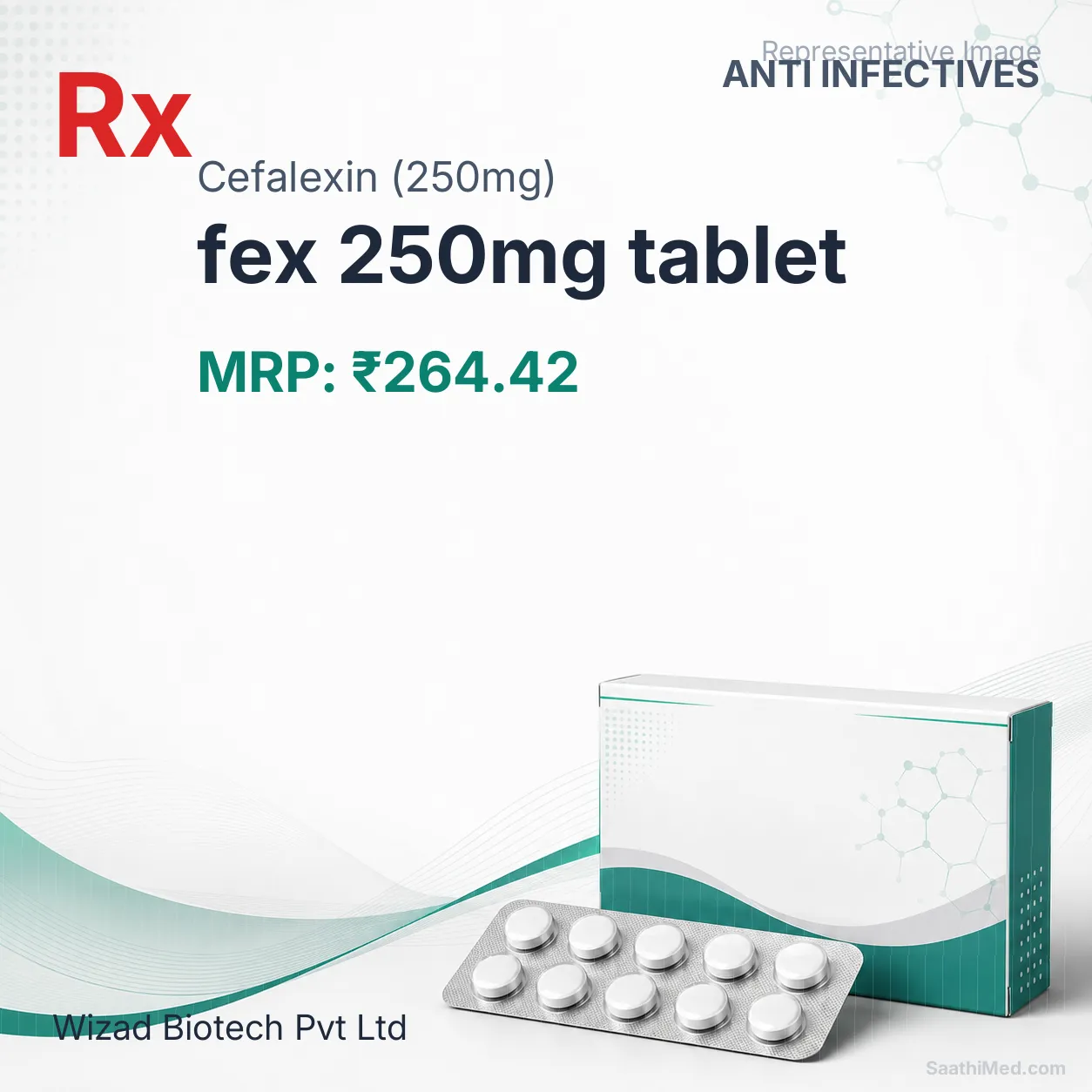 fex 250mg tablet Allopathy (Cefalexin (250mg)) - Uses in Hindi, Side Effects, Substitutes & Price in India