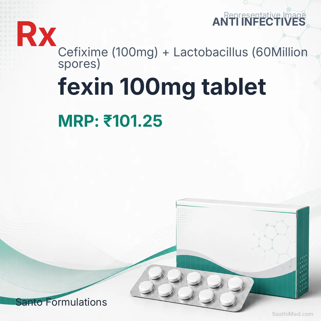 fexin 100mg tablet Allopathy (Cefixime (100mg)) - Uses in Hindi, Side Effects, Substitutes & Price in India