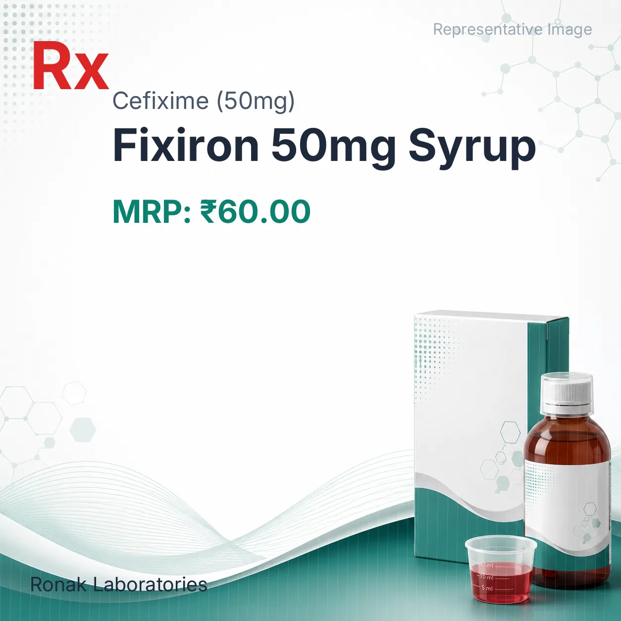 Fixiron 50mg Syrup Allopathy (Cefixime (50mg)) - Uses in Hindi, Side Effects, Substitutes & Price in India