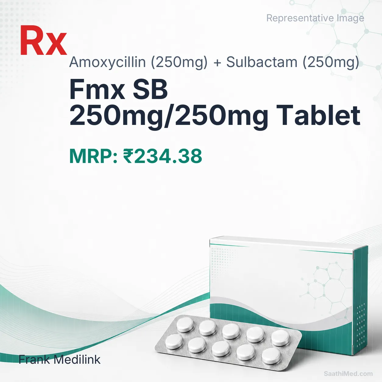 Fmx SB 250mg/250mg Tablet Allopathy (Amoxycillin (250mg)) - Uses in Hindi, Side Effects, Substitutes & Price in India