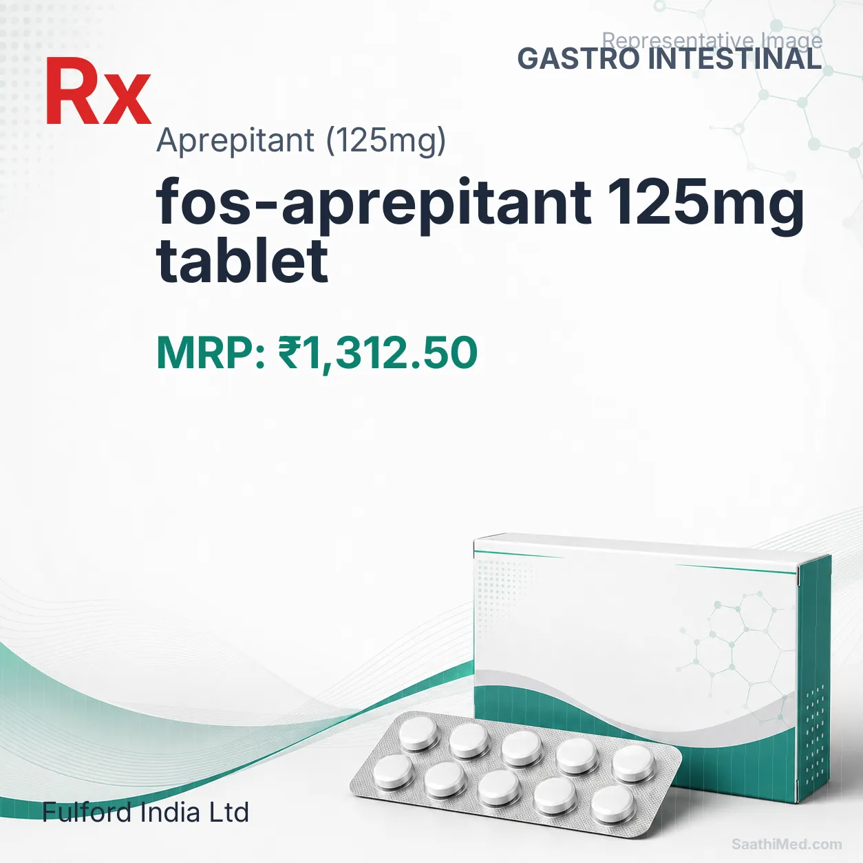 fos-aprepitant 125mg tablet Allopathy (Aprepitant (125mg)) - Uses in Hindi, Side Effects, Substitutes & Price in India