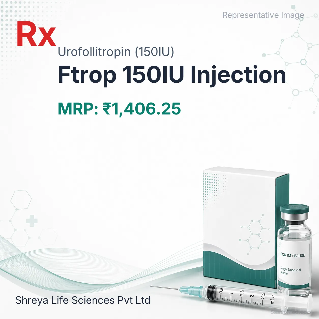 Ftrop 150IU Injection Allopathy (Urofollitropin (150IU)) - Uses in Hindi, Side Effects, Substitutes & Price in India
