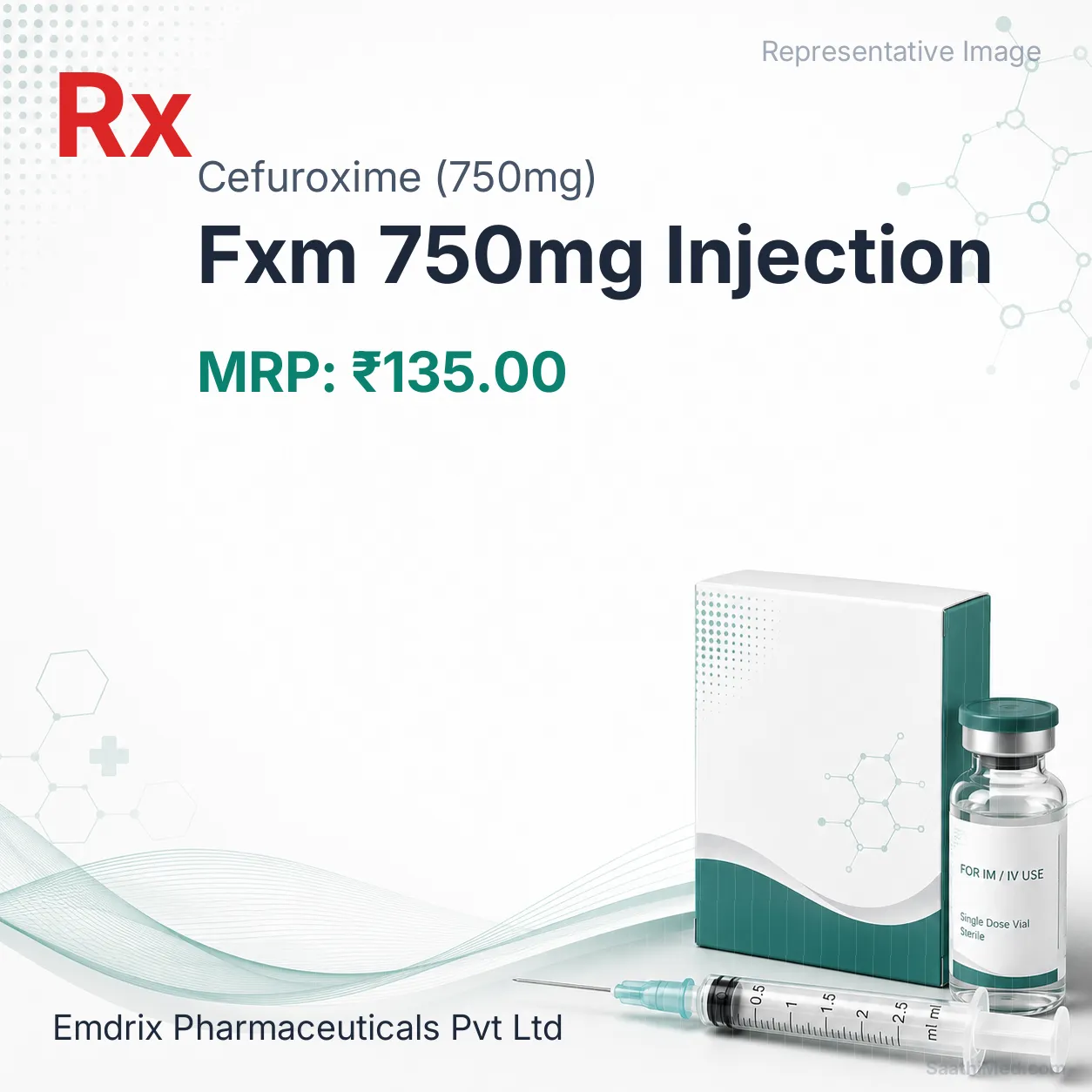 Fxm 750mg Injection Allopathy (Cefuroxime (750mg)) - Uses in Hindi, Side Effects, Substitutes & Price in India