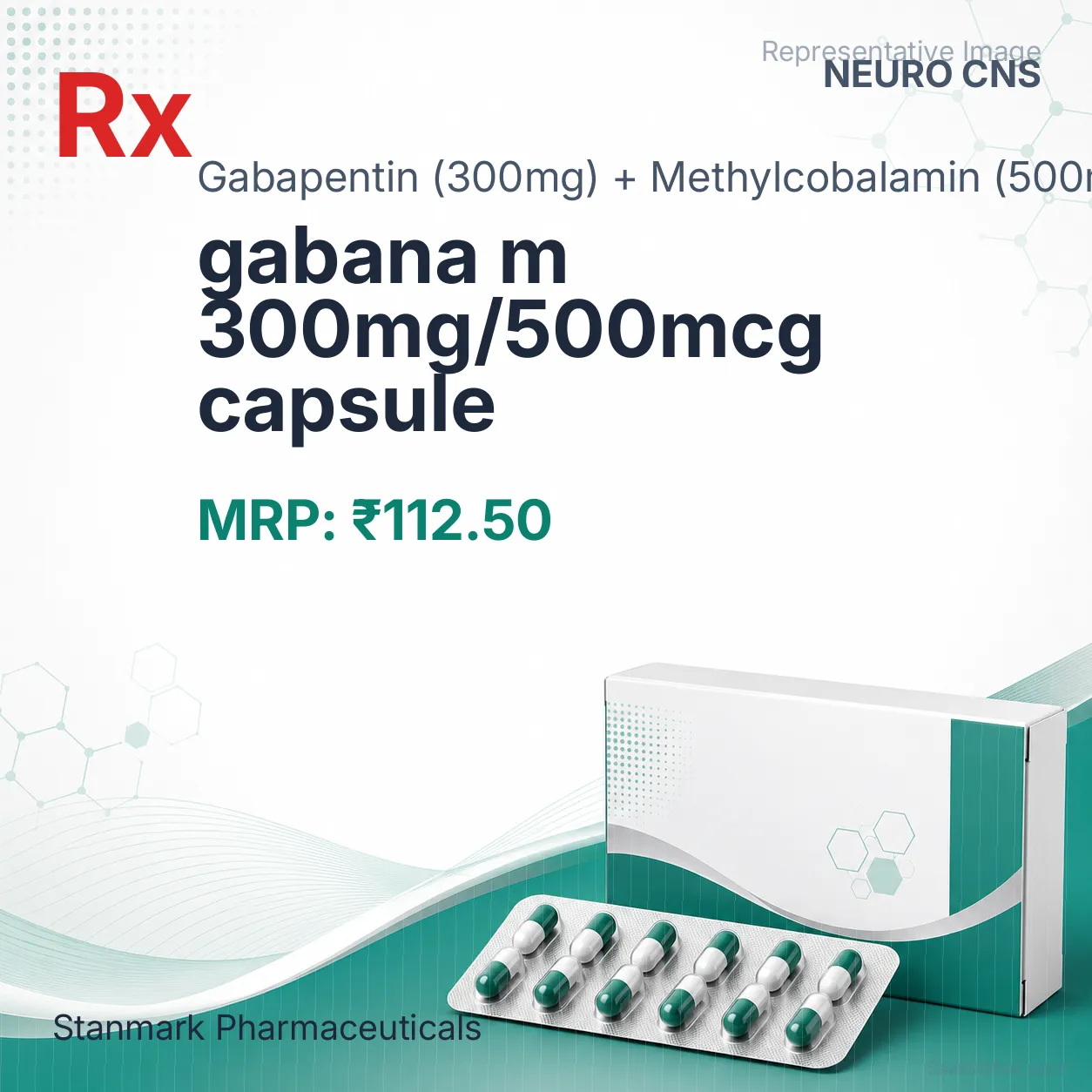 gabana m 300mg/500mcg capsule Allopathy (Gabapentin (300mg)) - Uses in Hindi, Side Effects, Substitutes & Price in India