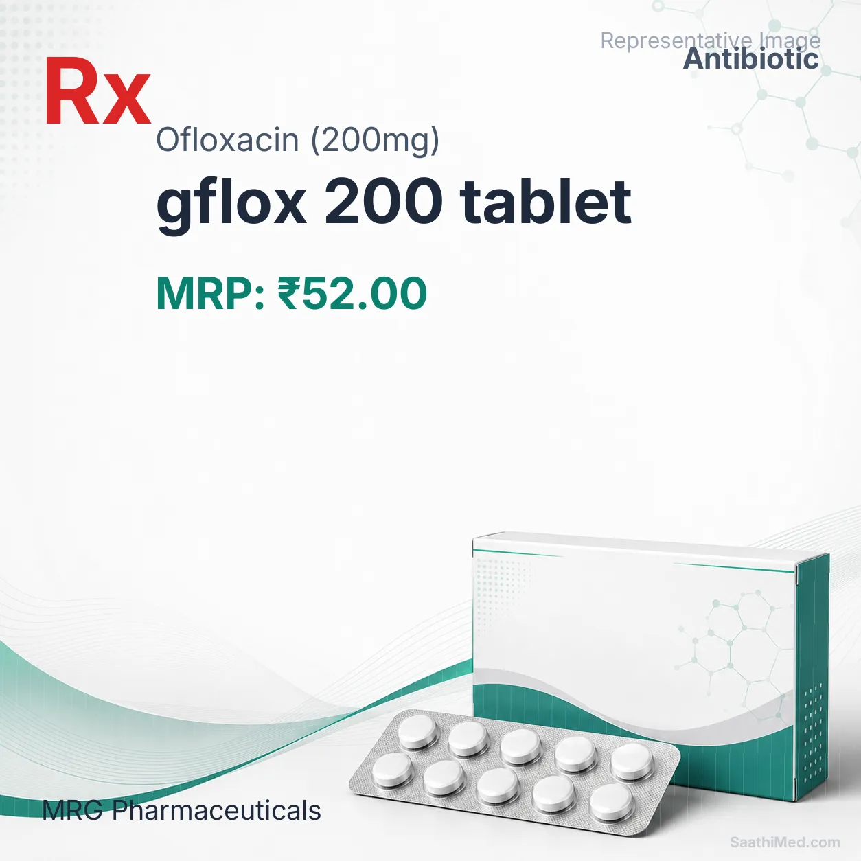 gflox 200 tablet Allopathy (Ofloxacin (200mg)) - Uses in Hindi, Side Effects, Substitutes & Price in India
