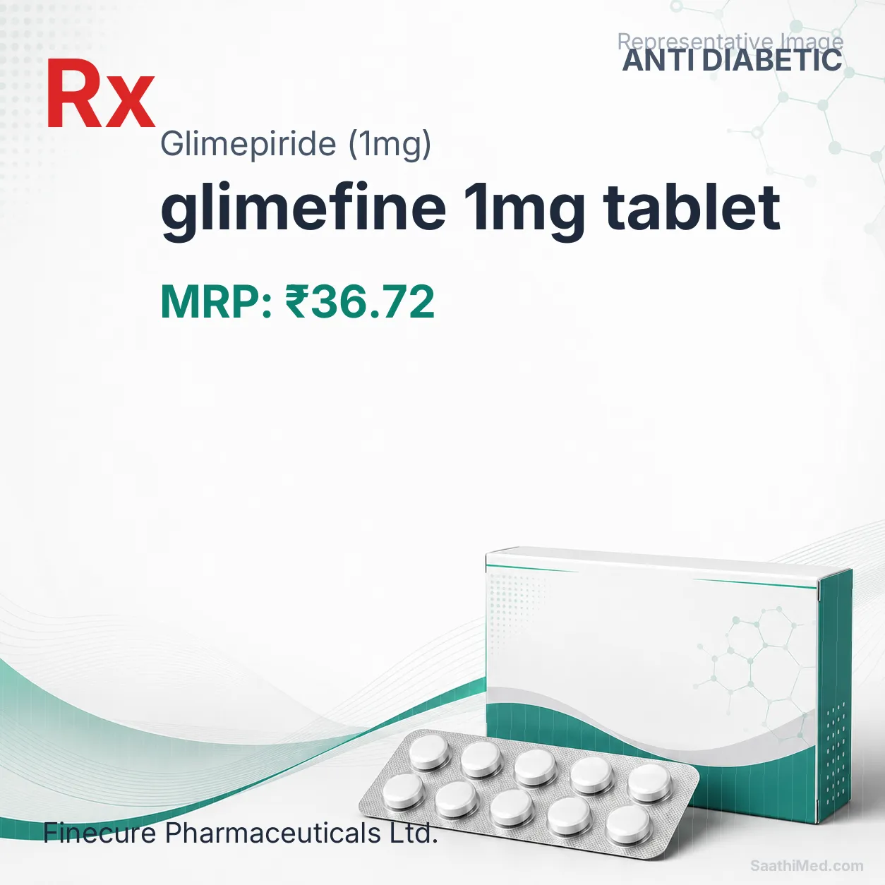 glimefine 1mg tablet Allopathy (Glimepiride (1mg)) - Uses in Hindi, Side Effects, Substitutes & Price in India
