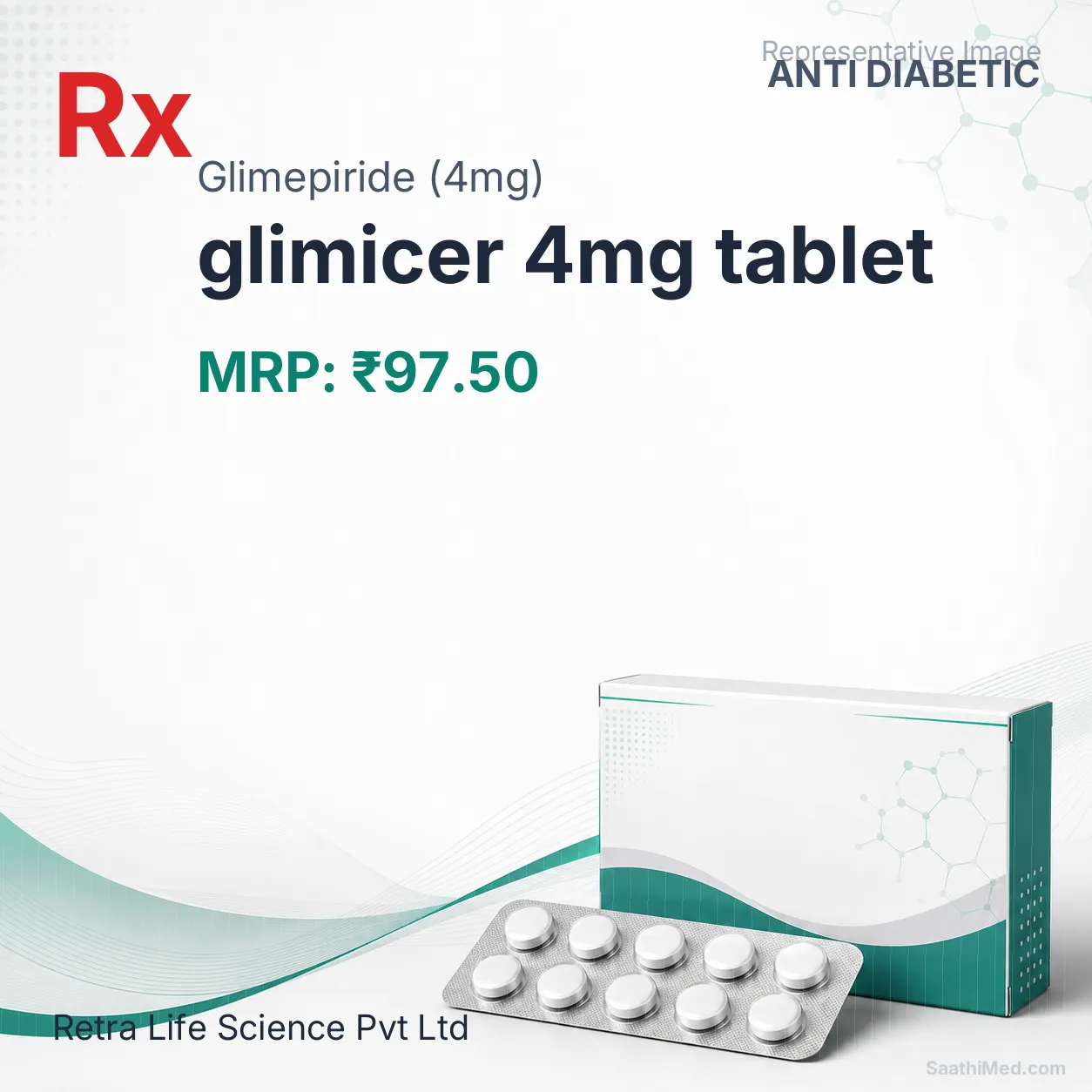 glimicer 4mg tablet Allopathy (Glimepiride (4mg)) - Uses in Hindi, Side Effects, Substitutes & Price in India