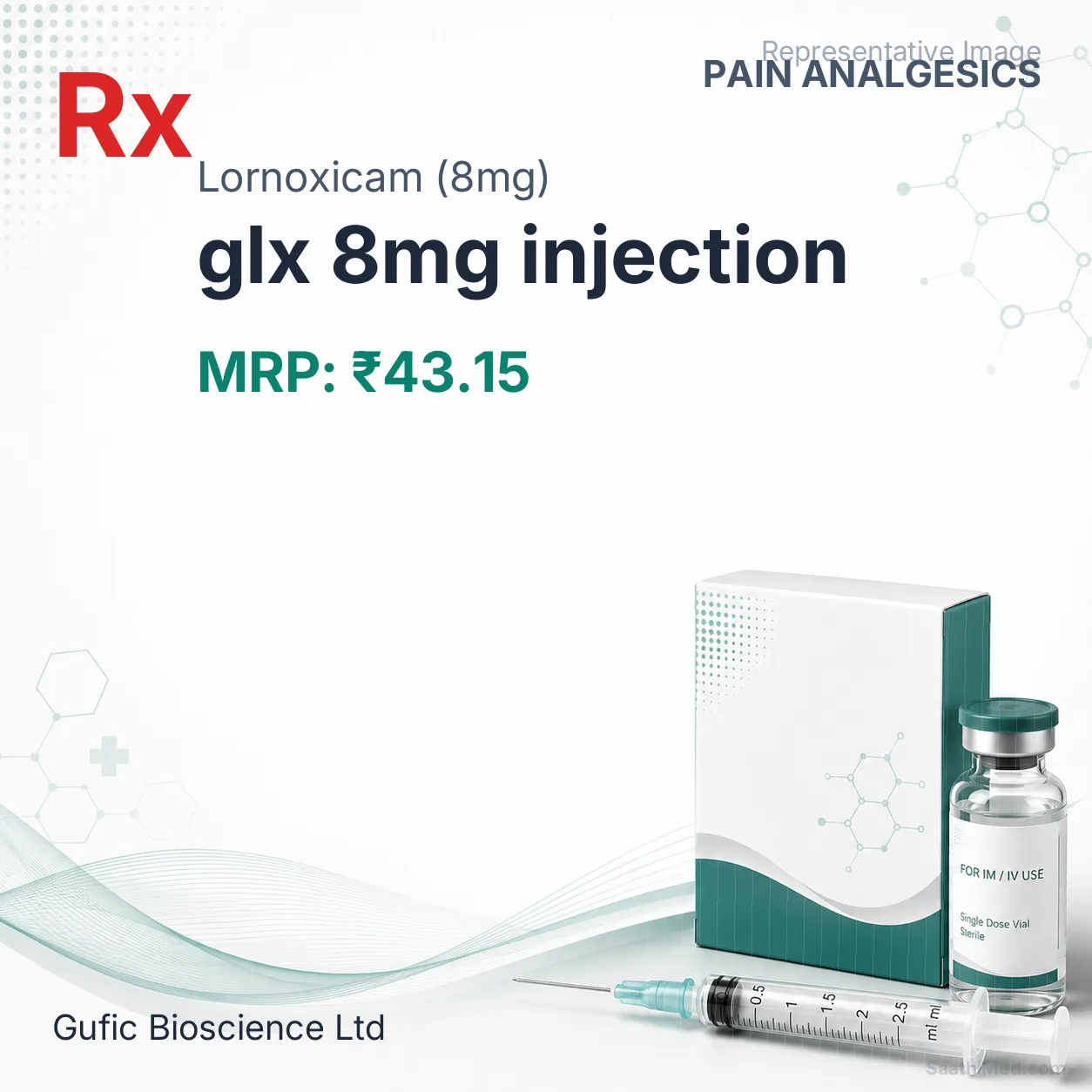 glx 8mg injection Allopathy (Lornoxicam (8mg)) - Uses in Hindi, Side Effects, Substitutes & Price in India