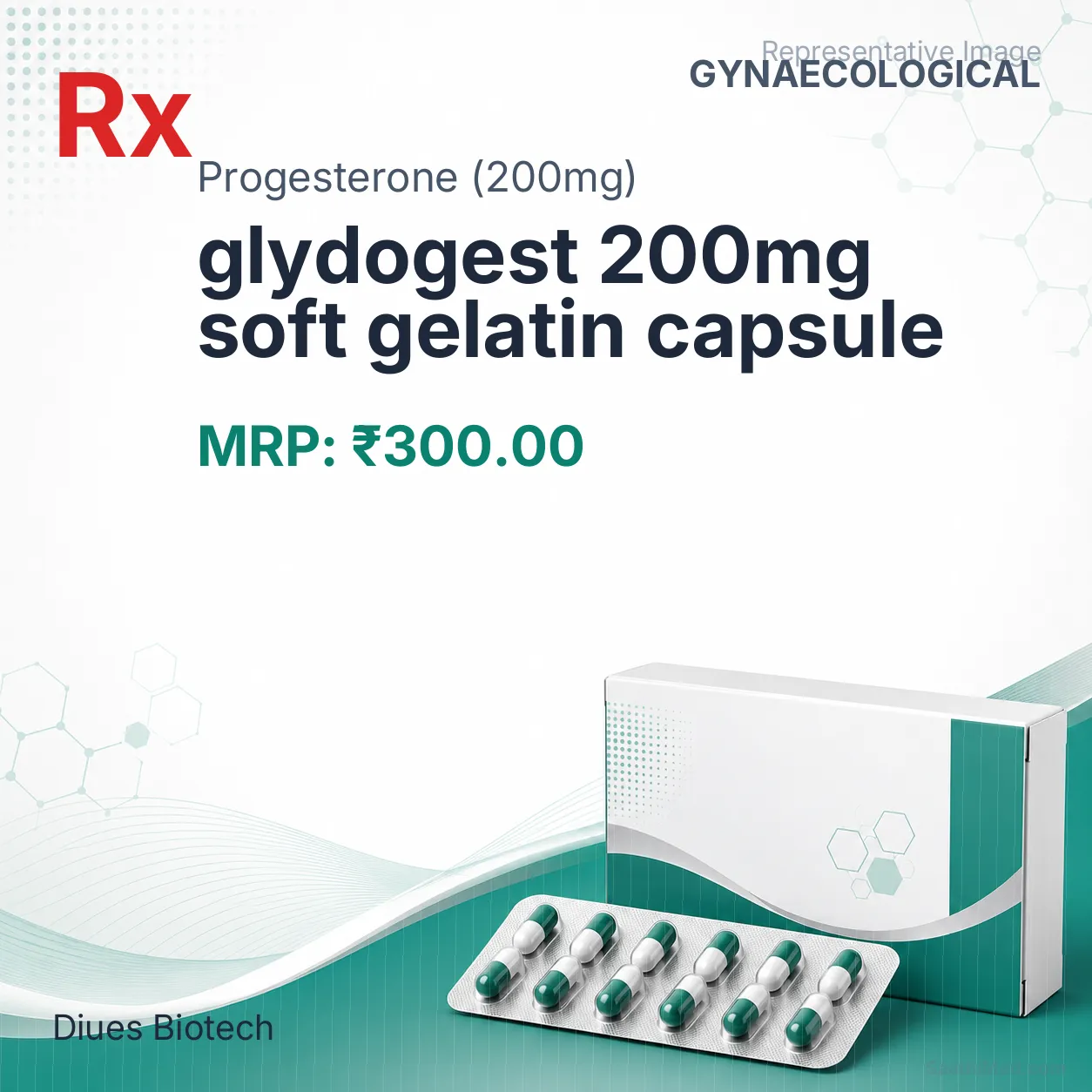 glydogest 200mg soft gelatin capsule Allopathy (Progesterone (200mg)) - Uses in Hindi, Side Effects, Substitutes & Price in India