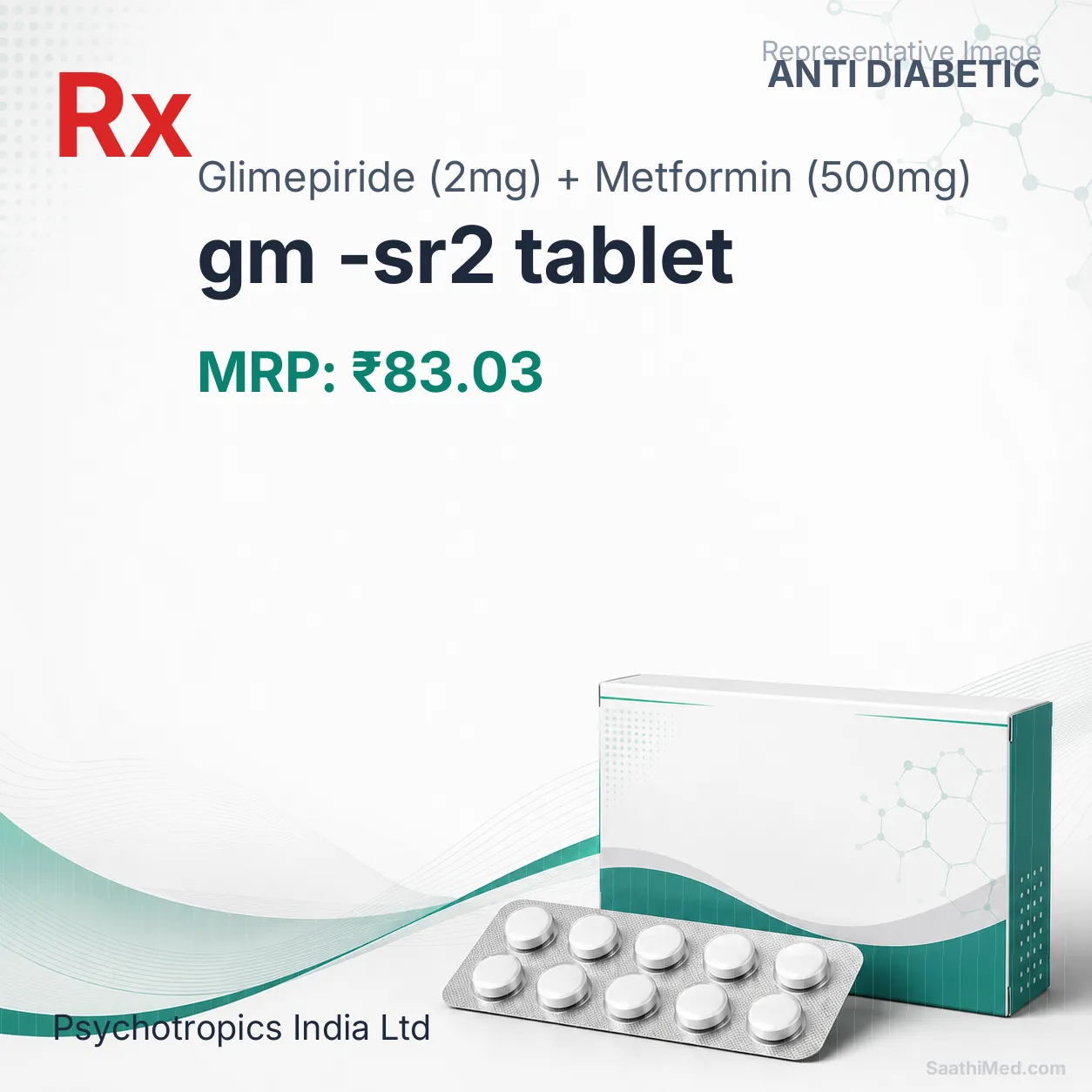 gm -sr2 tablet Allopathy (Glimepiride (2mg)) - Uses in Hindi, Side Effects, Substitutes & Price in India