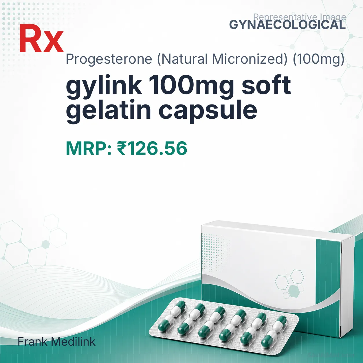 gylink 100mg soft gelatin capsule Allopathy (Progesterone (Natural Micronized) (100mg)) - Uses in Hindi, Side Effects, Substitutes & Price in India