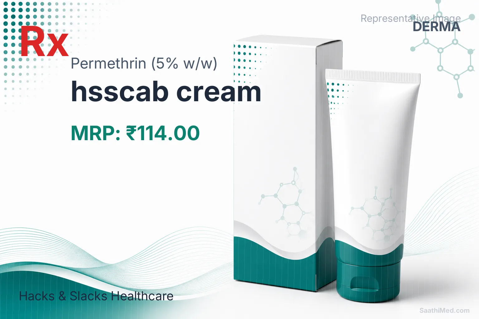 hsscab cream Allopathy (Permethrin (5% w/w)) - Uses in Hindi, Side Effects, Substitutes & Price in India