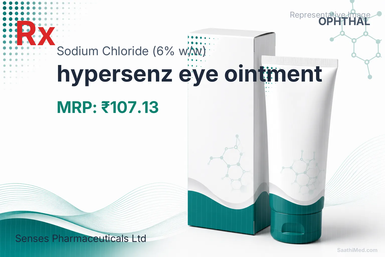 hypersenz eye ointment Allopathy (Sodium Chloride (6% w/w)) - Uses in Hindi, Side Effects, Substitutes & Price in India