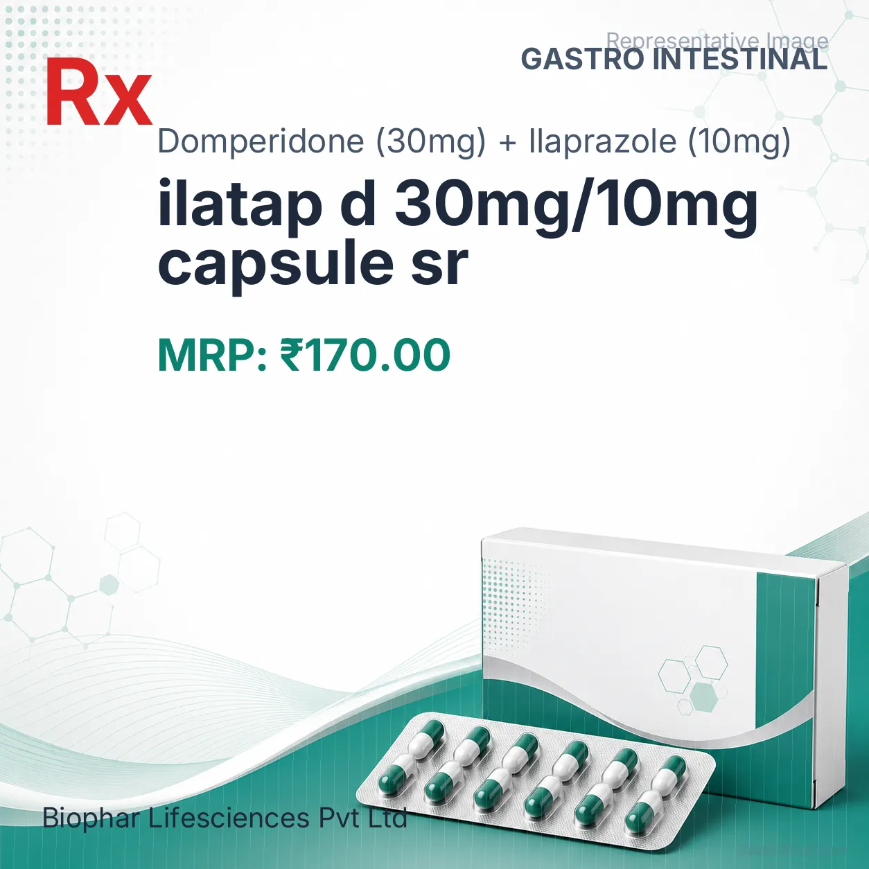 ilatap d 30mg/10mg capsule sr Allopathy (Domperidone (30mg)) - Uses in Hindi, Side Effects, Substitutes & Price in India