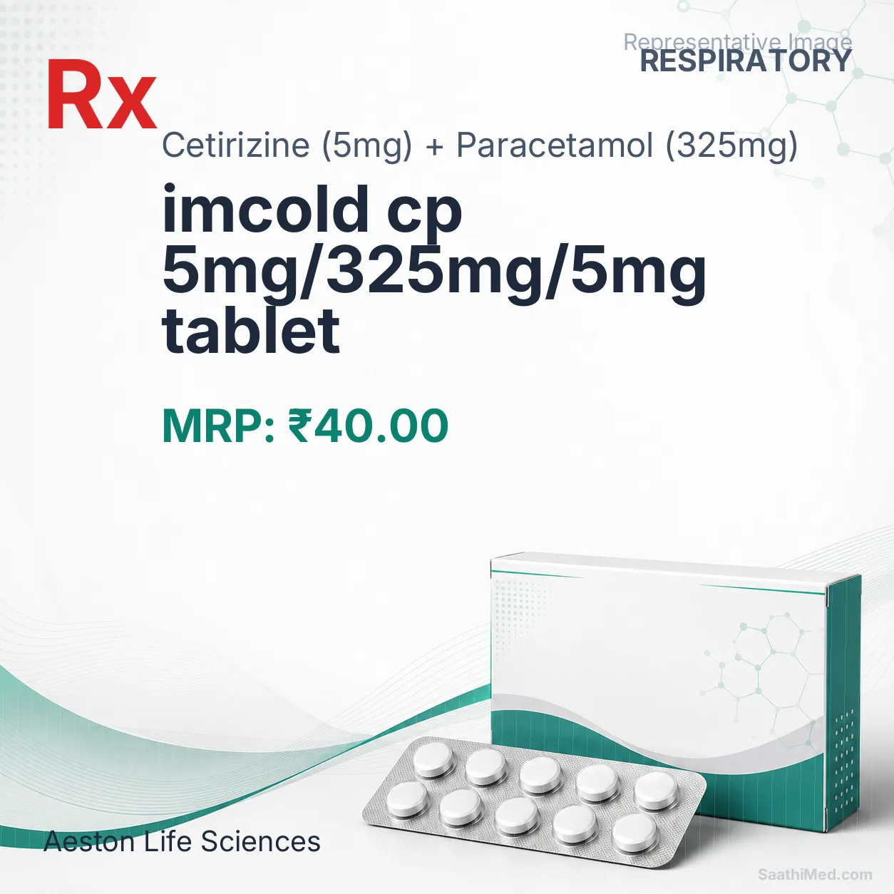 imcold cp 5mg/325mg/5mg tablet Allopathy (Cetirizine (5mg)) - Uses in Hindi, Side Effects, Substitutes & Price in India