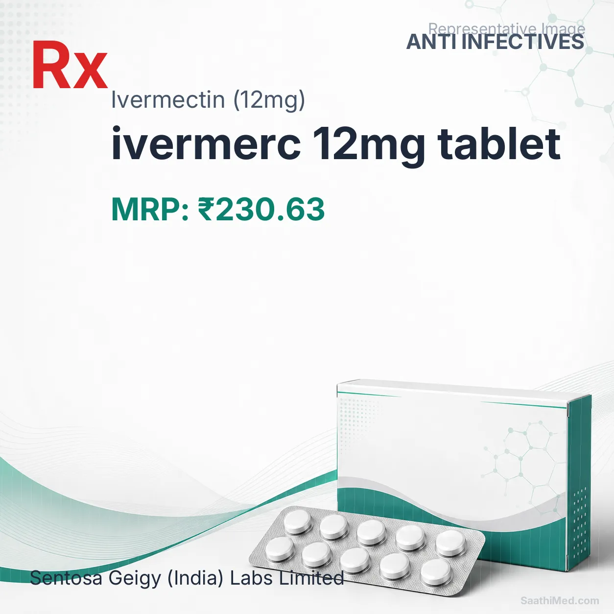 ivermerc 12mg tablet Allopathy (Ivermectin (12mg)) - Uses in Hindi, Side Effects, Substitutes & Price in India