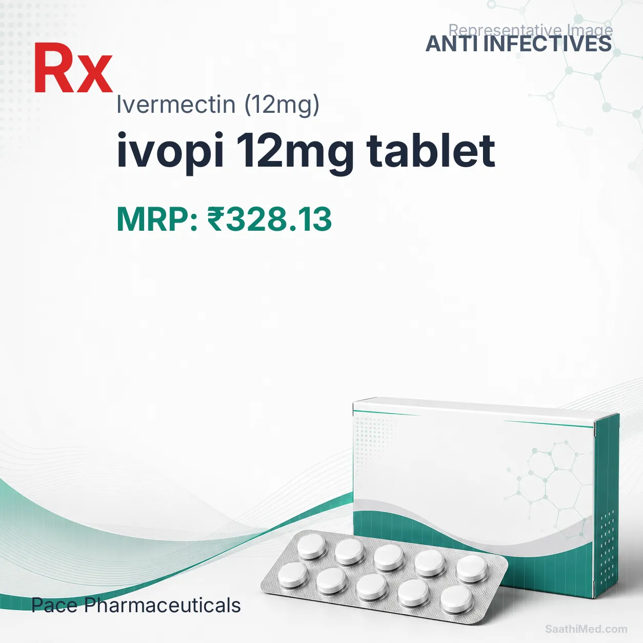 ivopi 12mg tablet Allopathy (Ivermectin (12mg)) - Uses in Hindi, Side Effects, Substitutes & Price in India