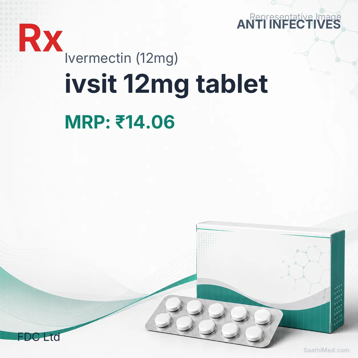 ivsit 12mg tablet Allopathy (Ivermectin (12mg)) - Uses in Hindi, Side Effects, Substitutes & Price in India
