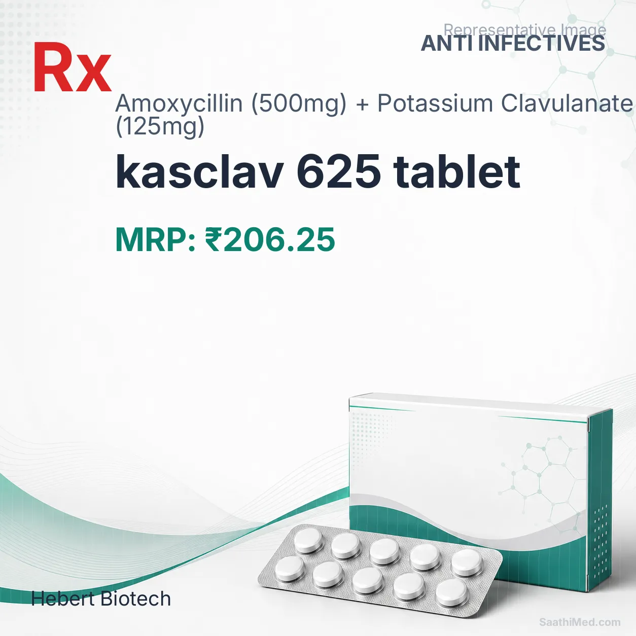 kasclav 625 tablet Allopathy (Amoxycillin (500mg)) - Uses in Hindi, Side Effects, Substitutes & Price in India