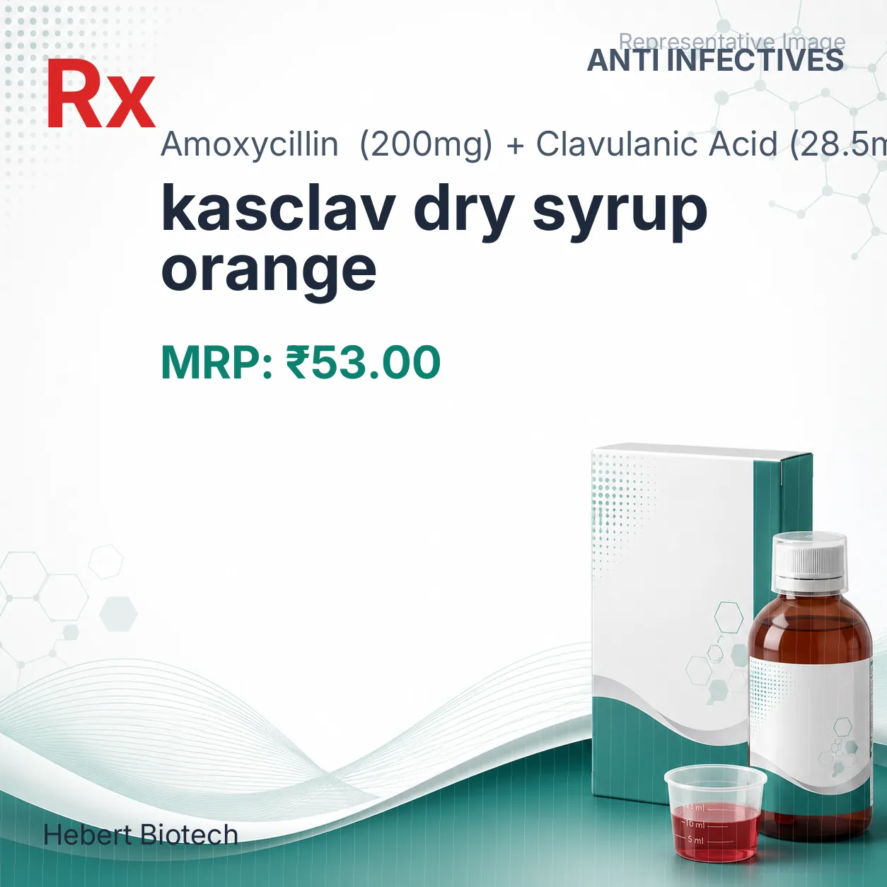 kasclav dry syrup orange Allopathy (Amoxycillin (200mg)) - Uses in Hindi, Side Effects, Substitutes & Price in India