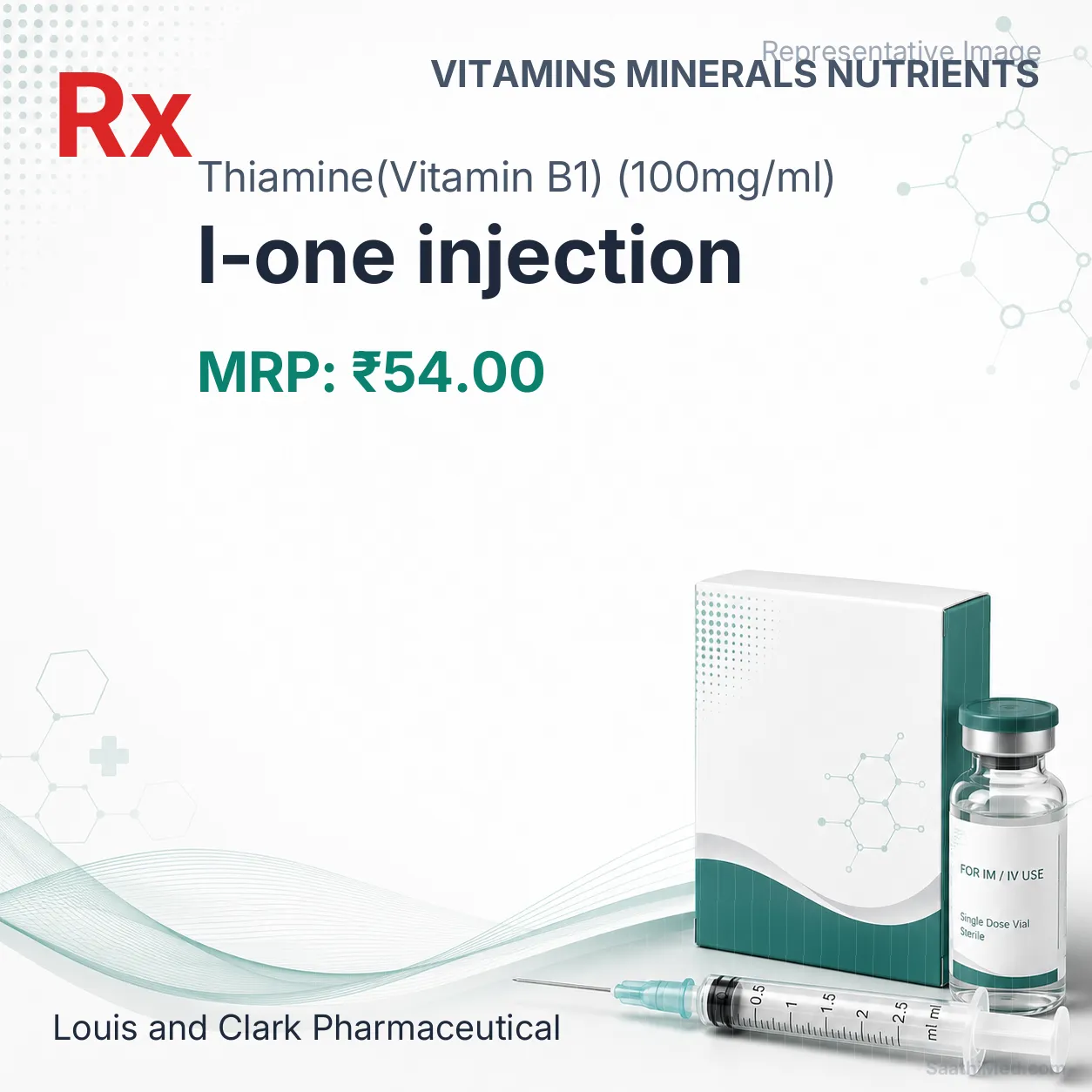 l-one injection Allopathy (Thiamine(Vitamin B1) (100mg/ml)) - Uses in Hindi, Side Effects, Substitutes & Price in India