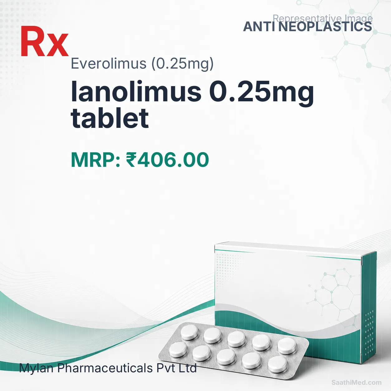 lanolimus 0.25mg tablet Allopathy (Everolimus (0.25mg)) - Uses in Hindi, Side Effects, Substitutes & Price in India