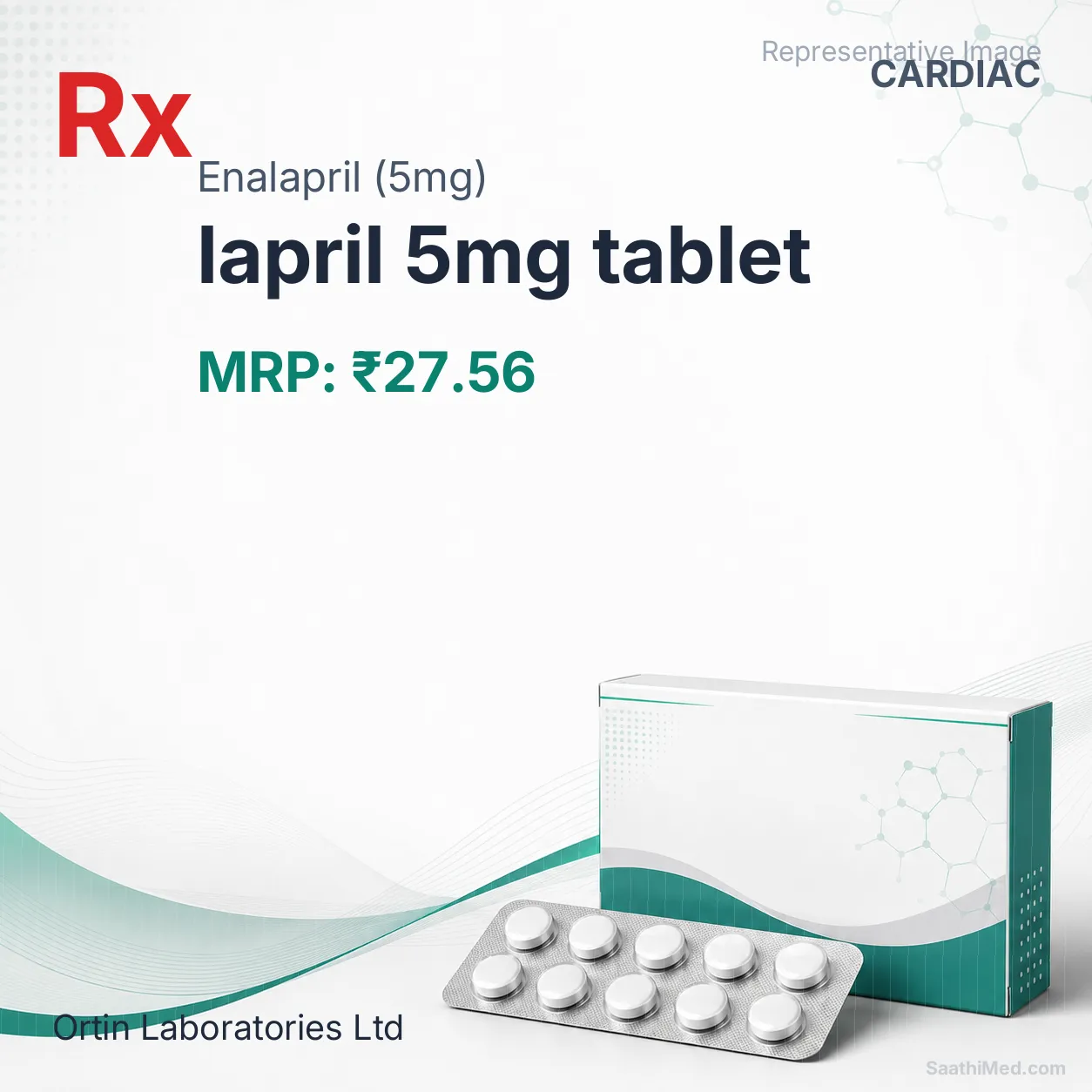 lapril 5mg tablet Allopathy (Enalapril (5mg)) - Uses in Hindi, Side Effects, Substitutes & Price in India