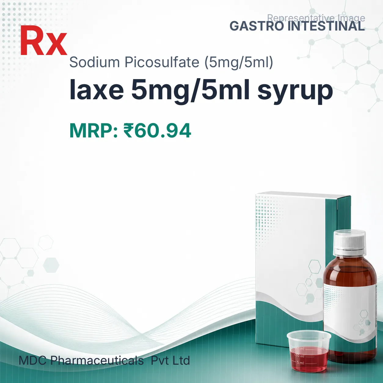 laxe 5mg/5ml syrup Allopathy (Sodium Picosulfate (5mg/5ml)) - Uses in Hindi, Side Effects, Substitutes & Price in India