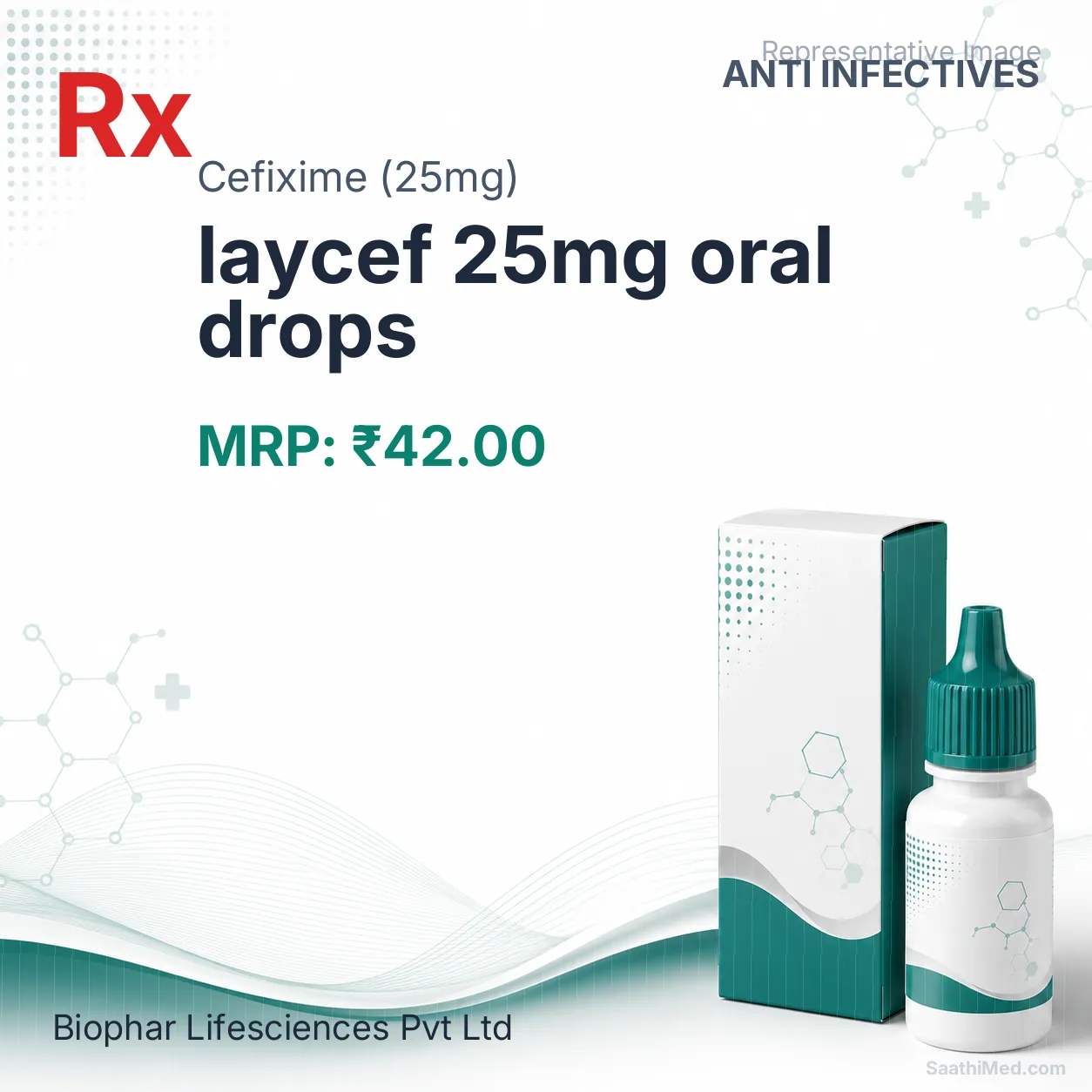 laycef 25mg oral drops Allopathy (Cefixime (25mg)) - Uses in Hindi, Side Effects, Substitutes & Price in India