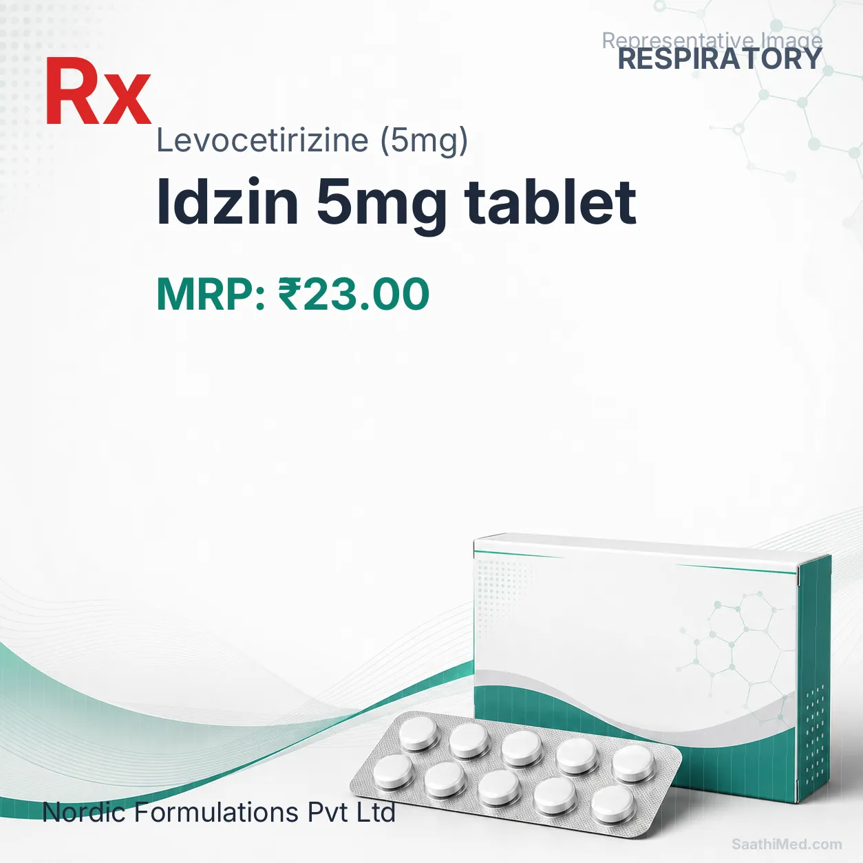 ldzin 5mg tablet Allopathy (Levocetirizine (5mg)) - Uses in Hindi, Side Effects, Substitutes & Price in India
