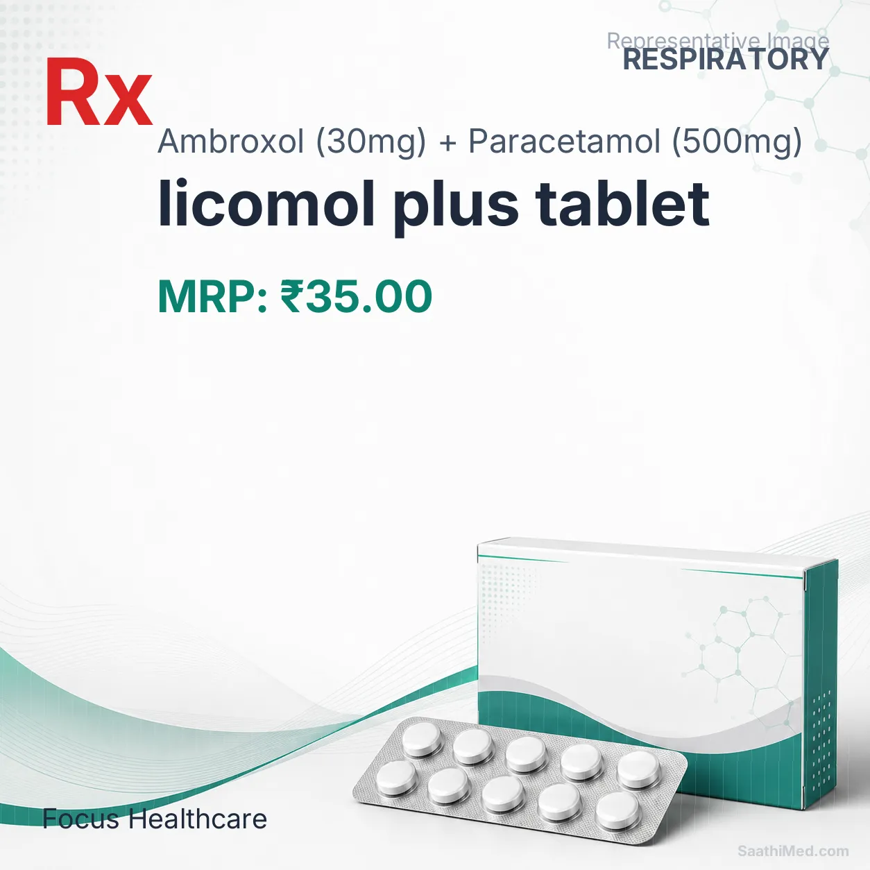 licomol plus tablet Allopathy (Ambroxol (30mg)) - Uses in Hindi, Side Effects, Substitutes & Price in India