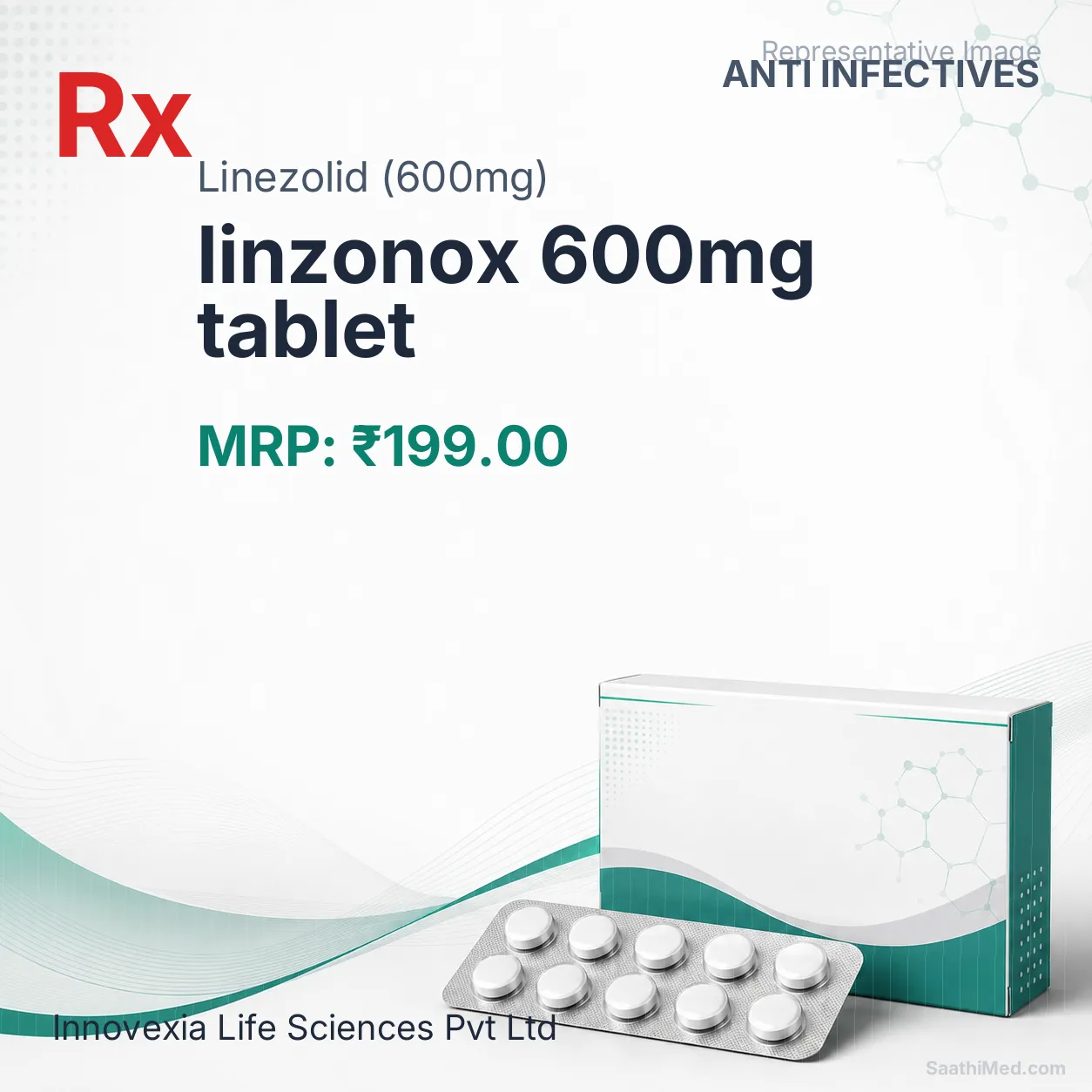 linzonox 600mg tablet Allopathy (Linezolid (600mg)) - Uses in Hindi, Side Effects, Substitutes & Price in India