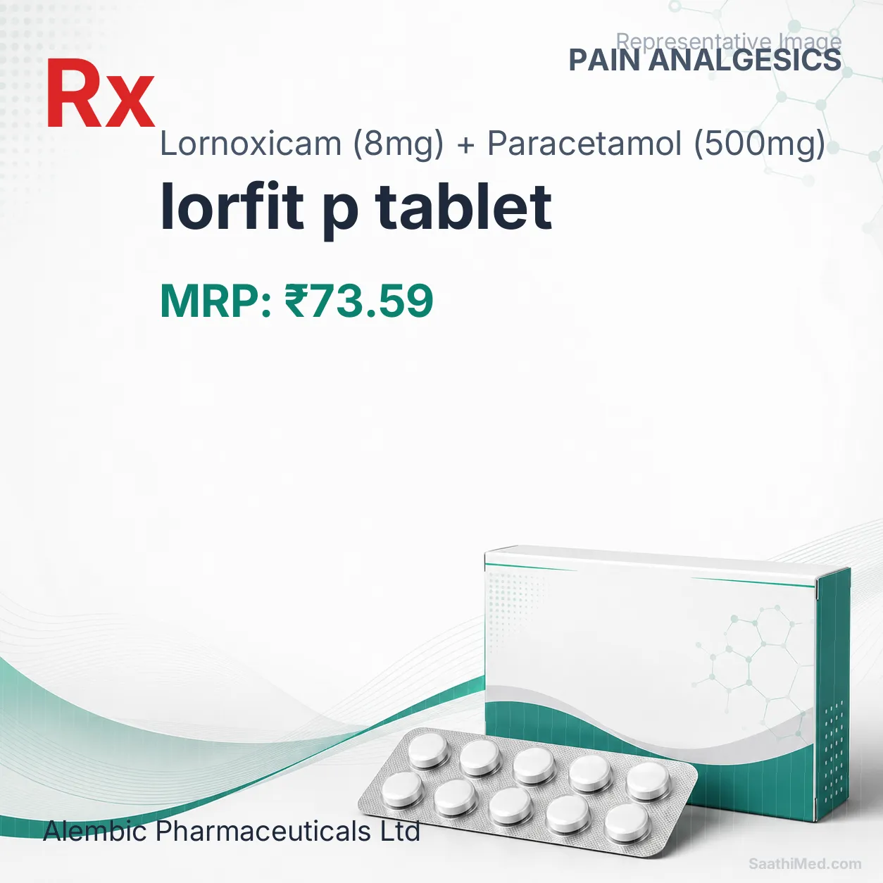 lorfit p tablet Allopathy (Lornoxicam (8mg)) - Uses in Hindi, Side Effects, Substitutes & Price in India