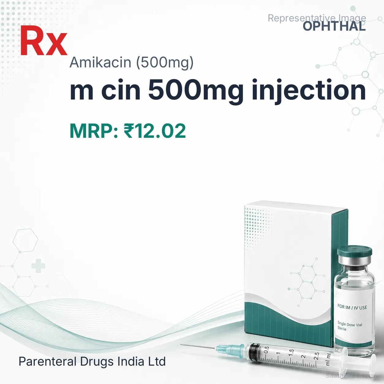 m cin 500mg injection Allopathy (Amikacin (500mg)) - Uses in Hindi, Side Effects, Substitutes & Price in India