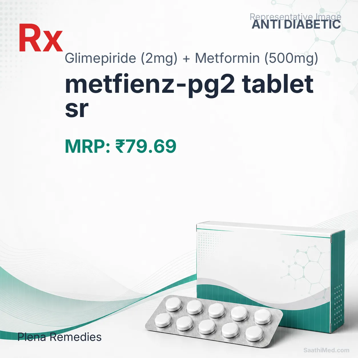 metfienz-pg2 tablet sr Allopathy (Glimepiride (2mg)) - Uses in Hindi, Side Effects, Substitutes & Price in India