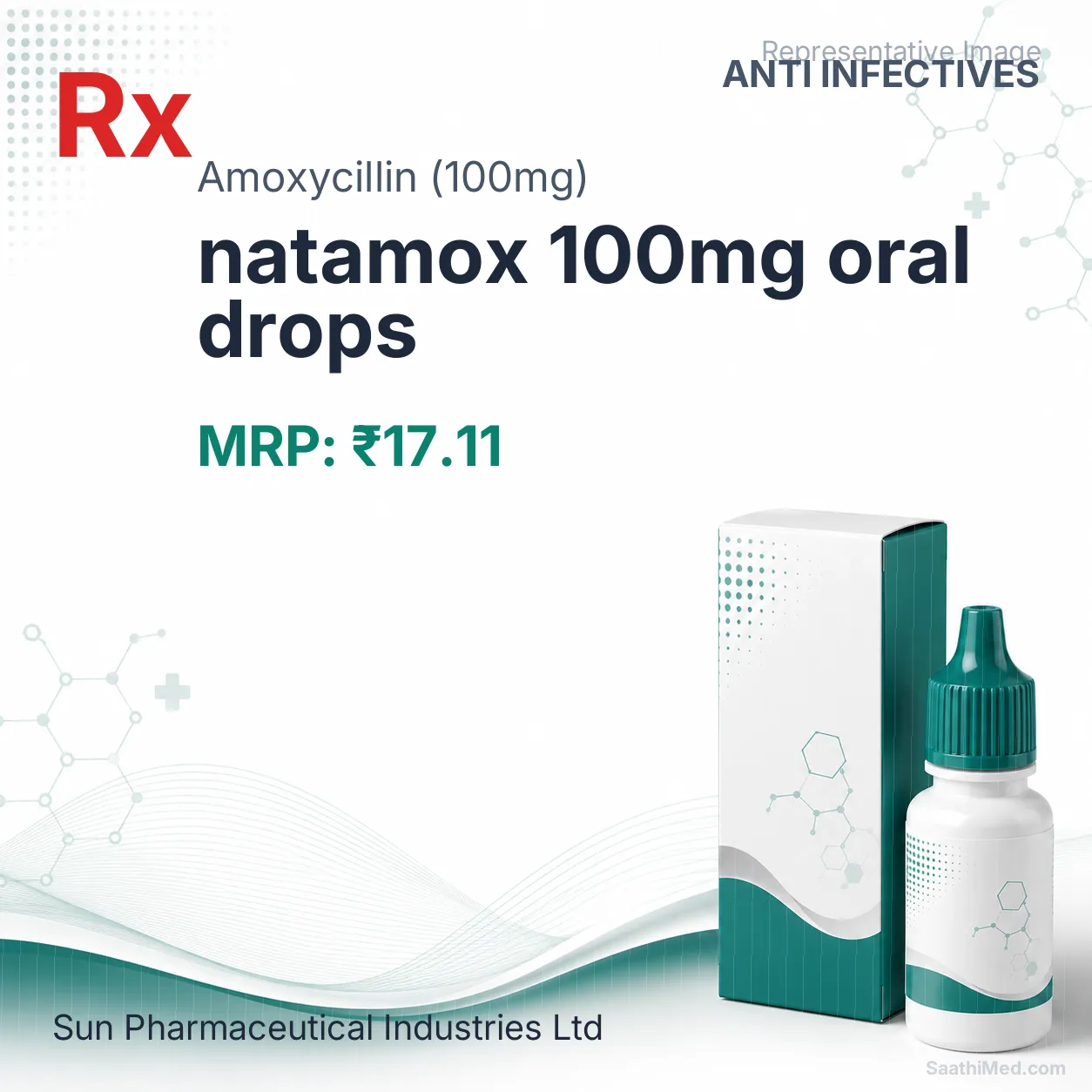 natamox 100mg oral drops Allopathy (Amoxycillin (100mg)) - Uses in Hindi, Side Effects, Substitutes & Price in India