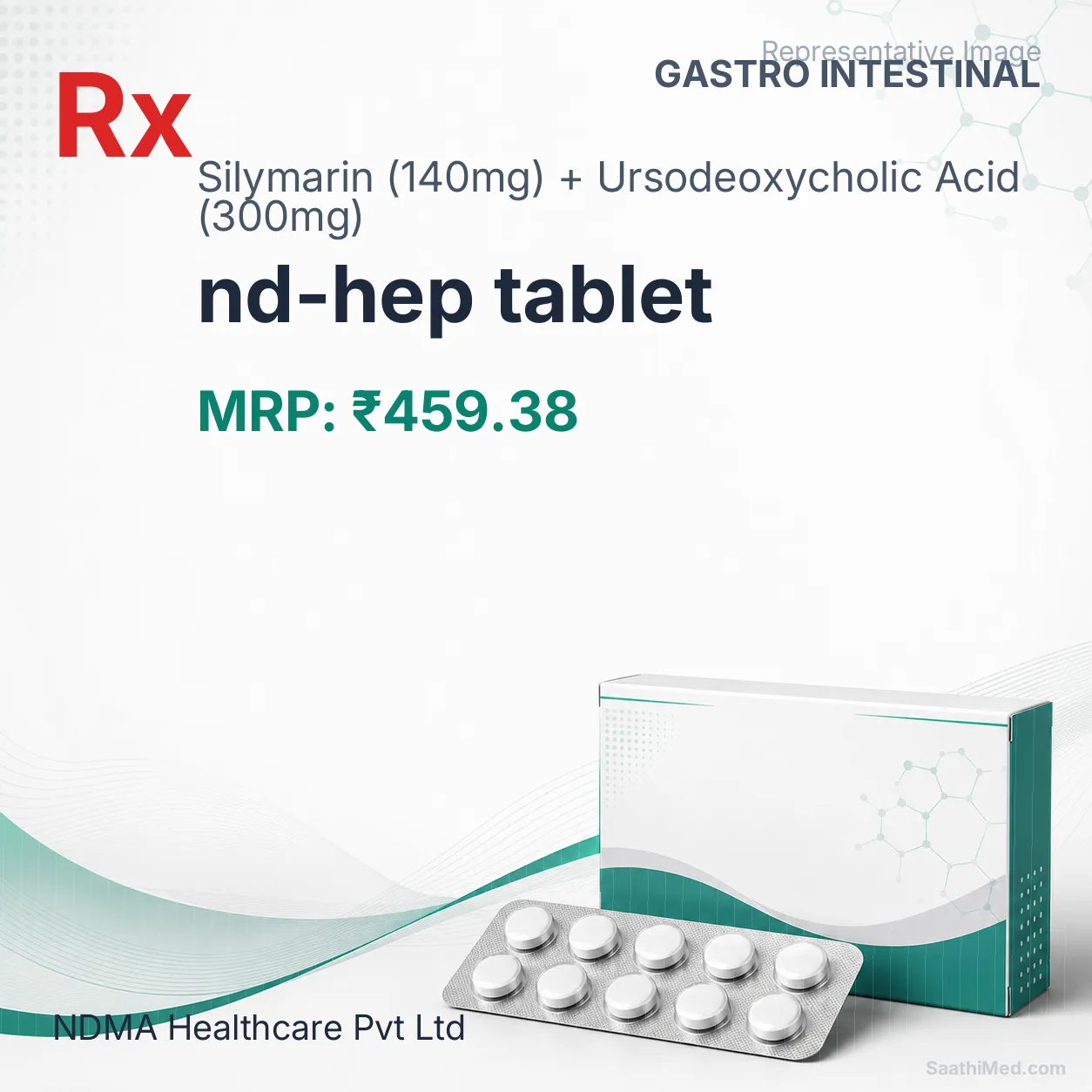 nd-hep tablet Allopathy (Silymarin (140mg)) - Uses in Hindi, Side Effects, Substitutes & Price in India