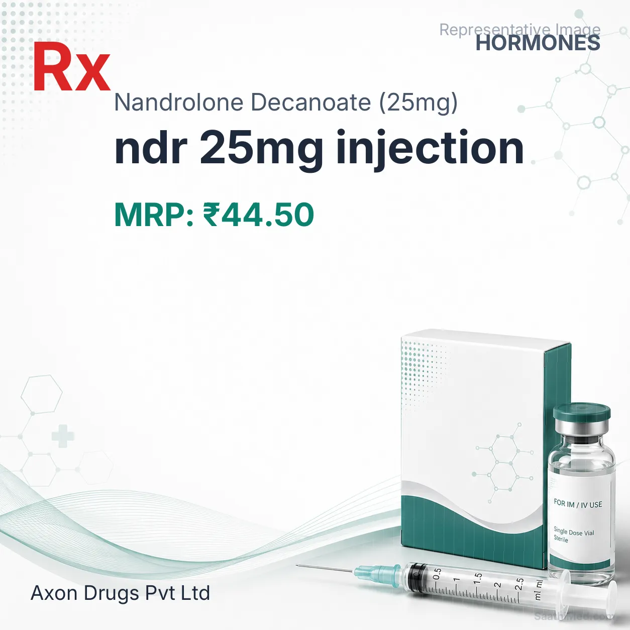 ndr 25mg injection Allopathy (Nandrolone Decanoate (25mg)) - Uses in Hindi, Side Effects, Substitutes & Price in India
