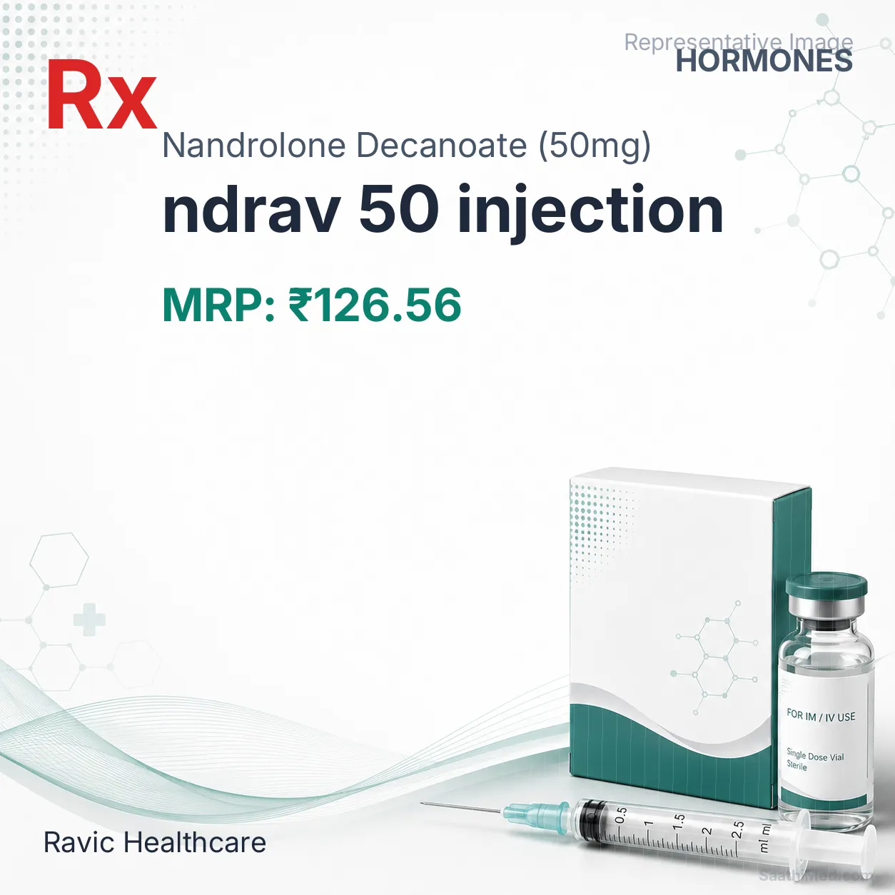 ndrav 50 injection Allopathy (Nandrolone Decanoate (50mg)) - Uses in Hindi, Side Effects, Substitutes & Price in India