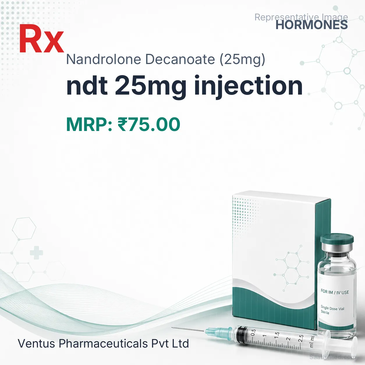 ndt 25mg injection Allopathy (Nandrolone Decanoate (25mg)) - Uses in Hindi, Side Effects, Substitutes & Price in India