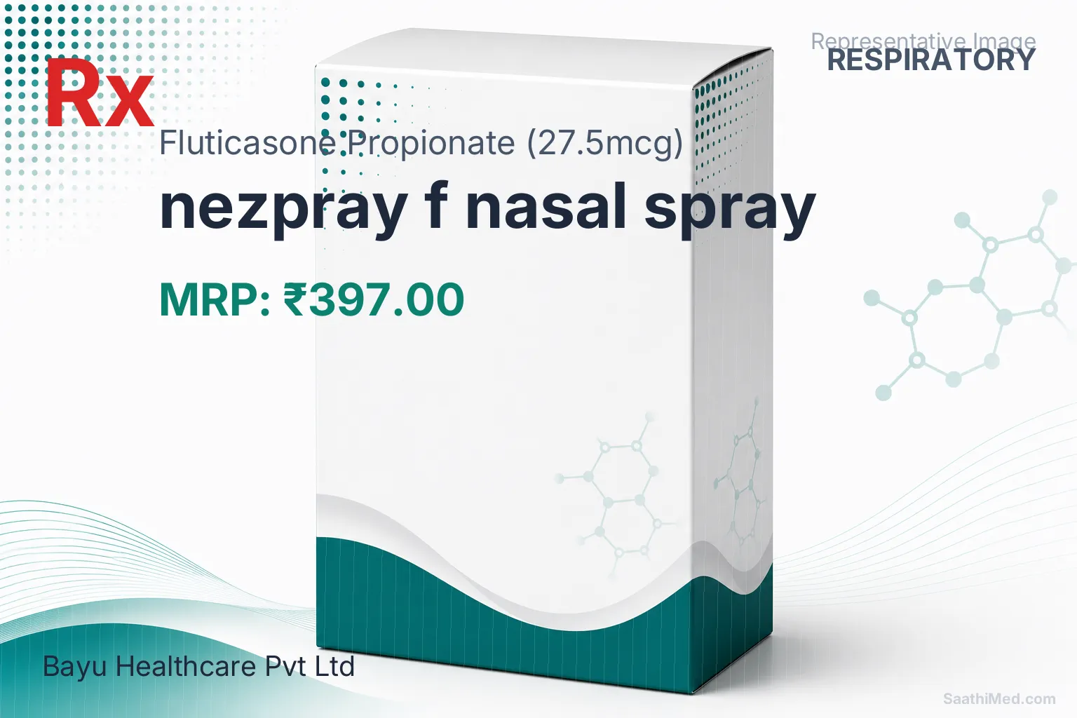 nezpray f nasal spray Allopathy (Fluticasone Propionate (27.5mcg)) - Uses in Hindi, Side Effects, Substitutes & Price in India